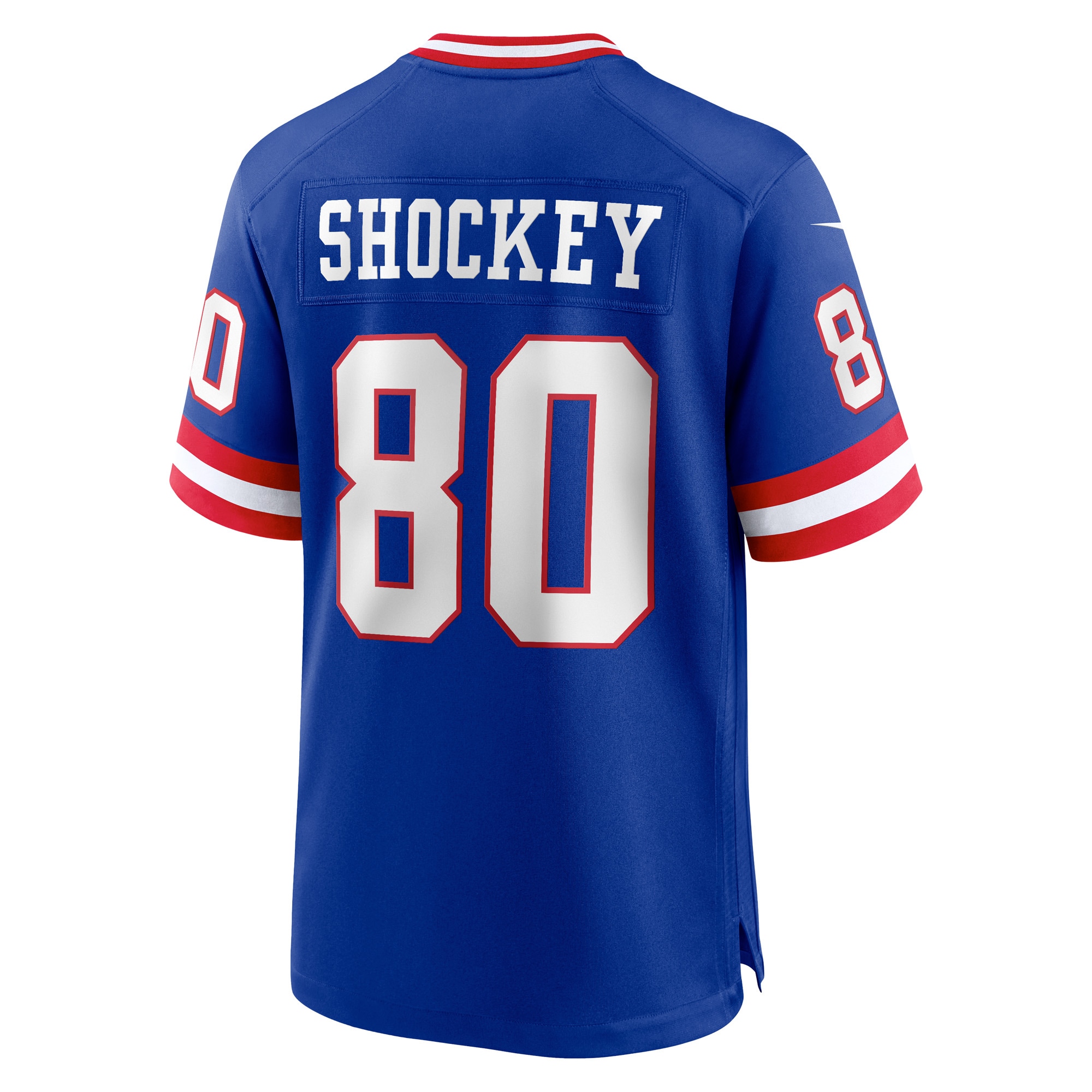 New York Giants Jeremy Shockey Royal Classic Retired Player Game NFL Jersey Men's