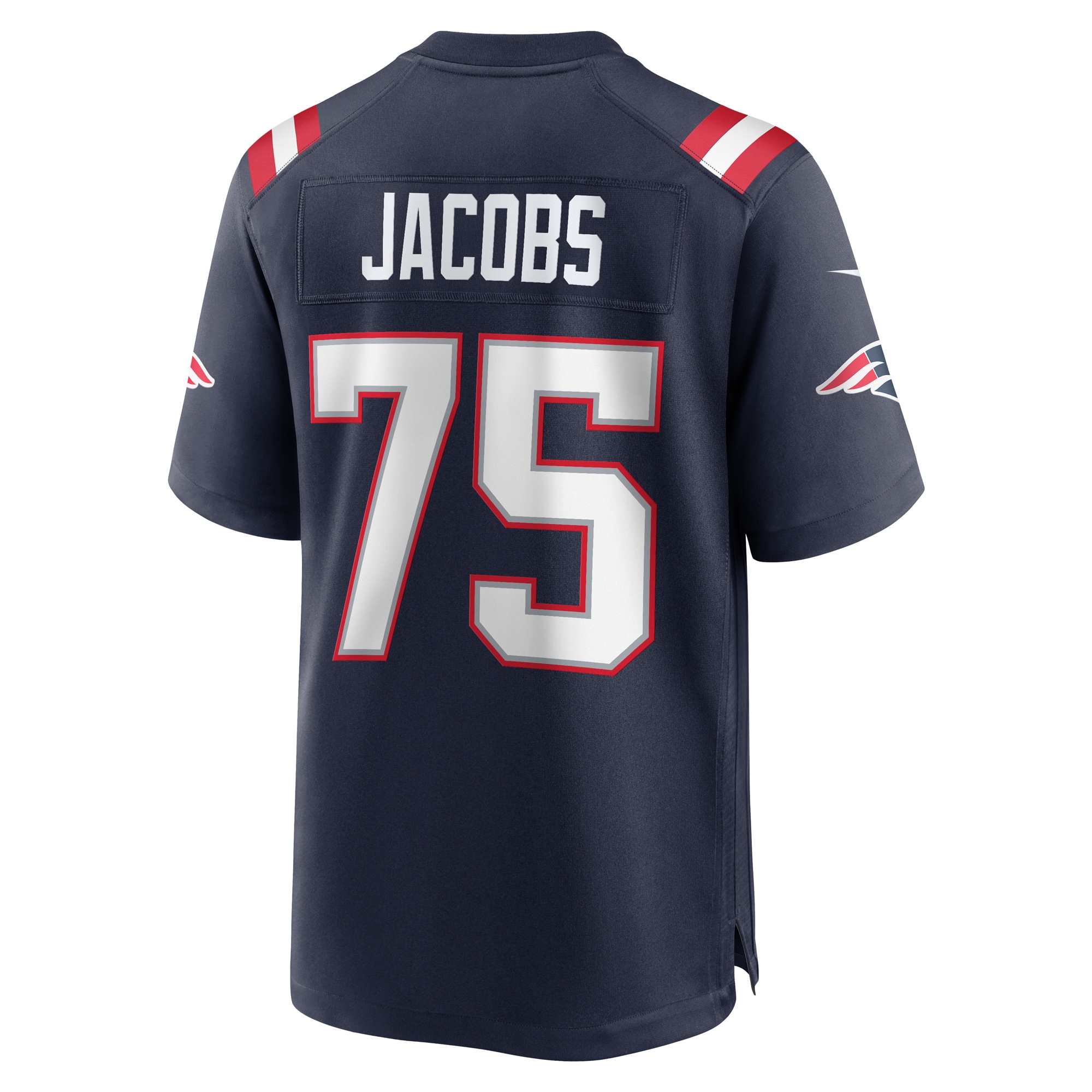 New England Patriots Demontrey Jacobs Navy Game NFL Jersey Men's