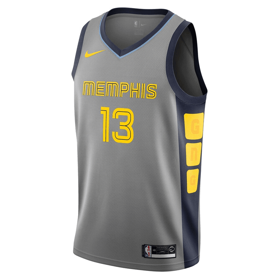 Jaren Jackson Jr. 13 Memphis Grizzlies City Edition Swingman Gray NBA Jersey Men's