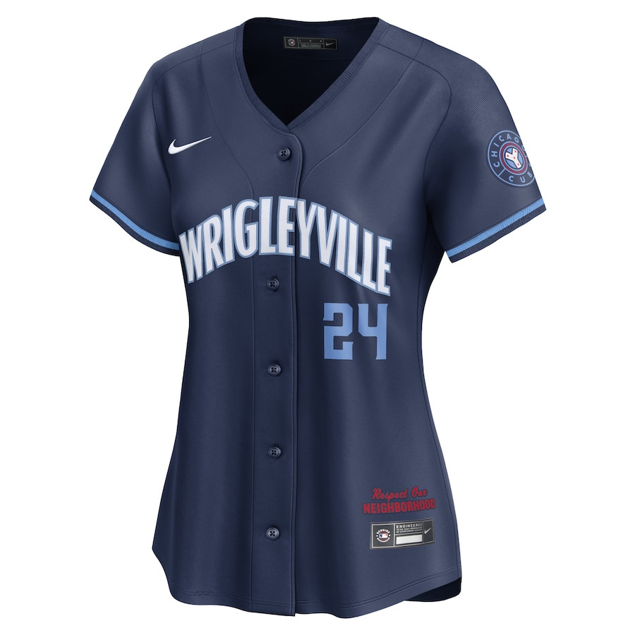 Cody Bellinger 24 Chicago Cubs City Connect Limited Player Navy MLB Jersey Women's