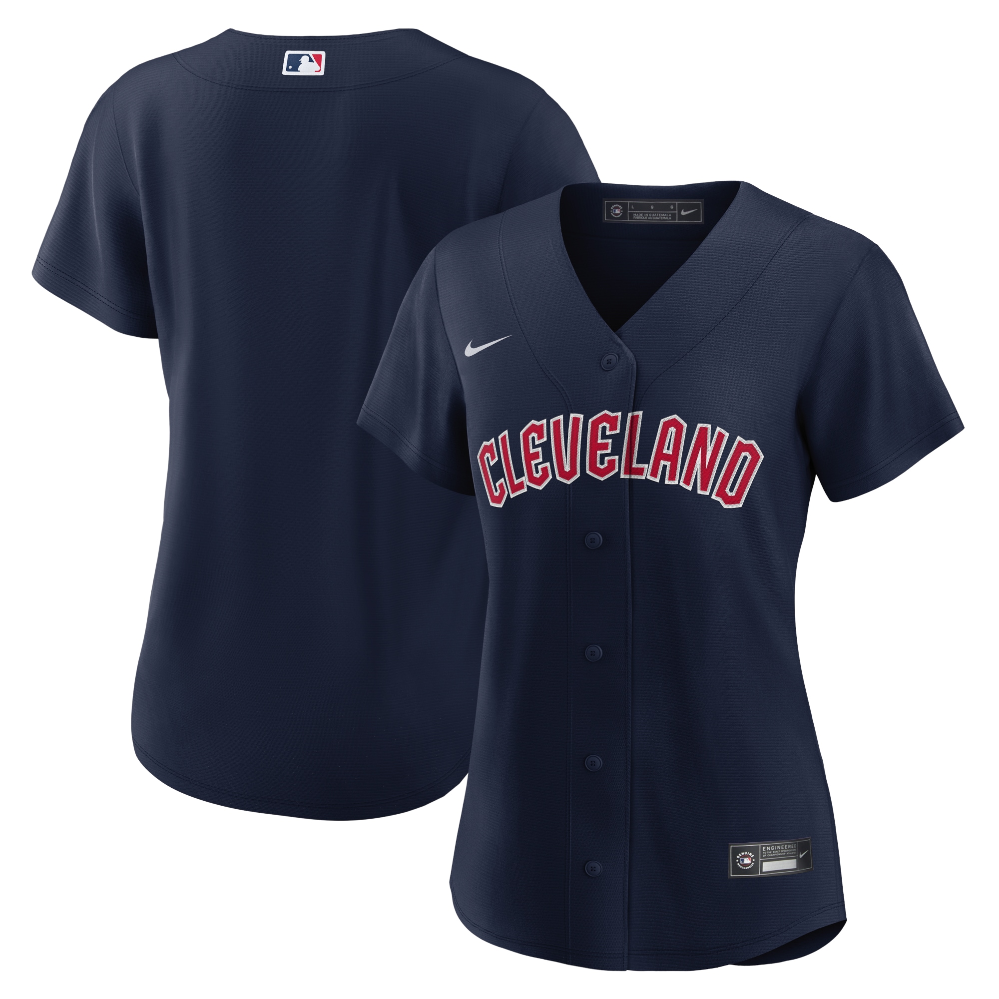 Cleveland Guardians Navy Alternate Official MLB Jersey Women's