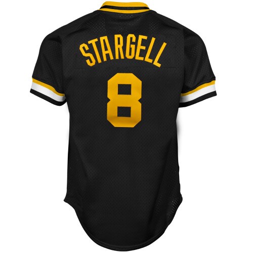 Pittsburgh Pirates Willie Stargell Mitchell Ness Black 1982 Cooperstown Collection Mesh Batting Practice MLB Jersey Men's
