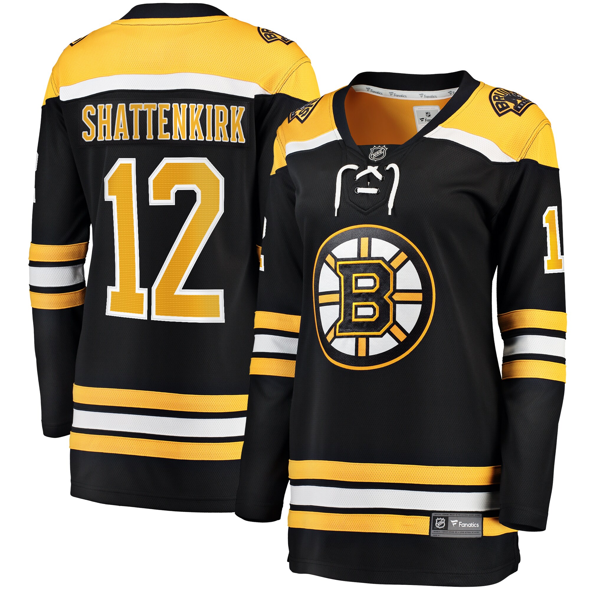 Boston Bruins Kevin Shattenkirk Black Home Breakaway Player NHL Jersey Women's