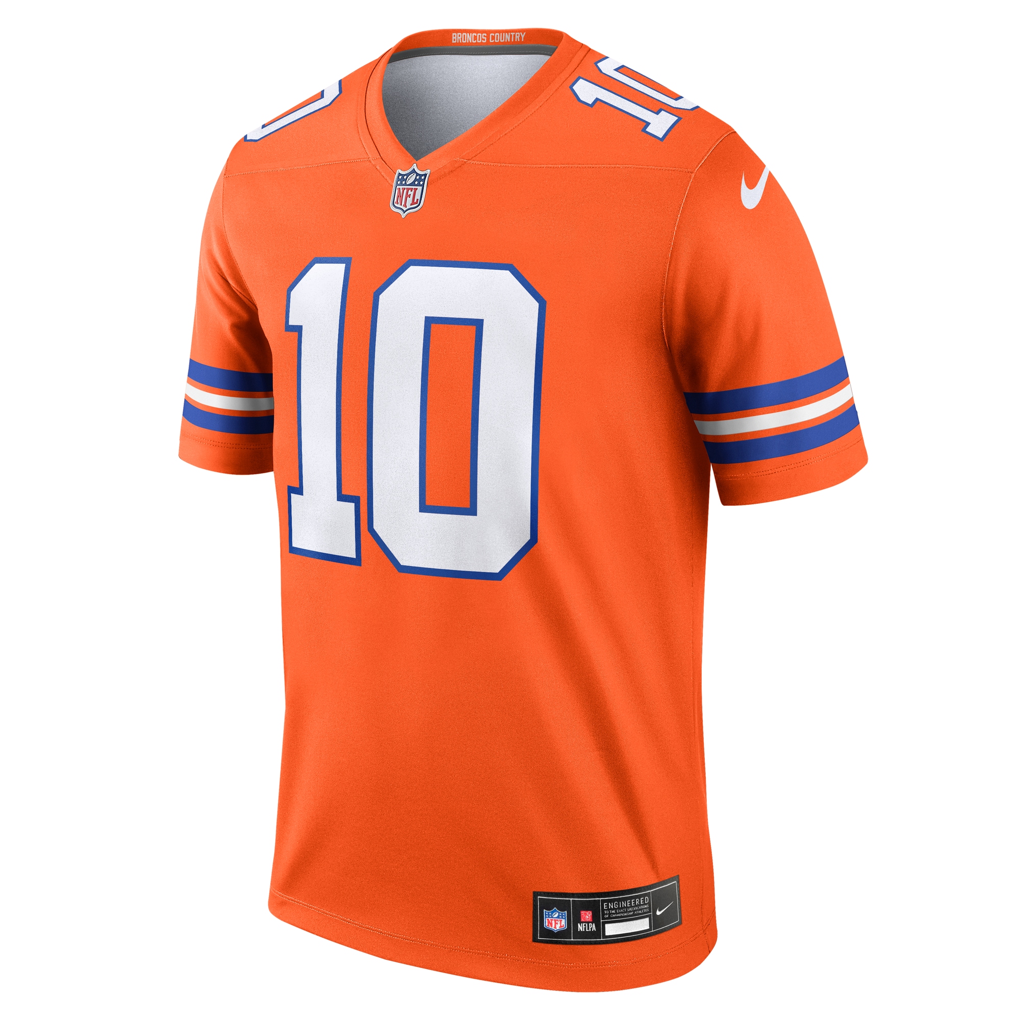 Denver Broncos Bo Nix Orange Alternate Legend Player Performance Top NFL Jersey Men's