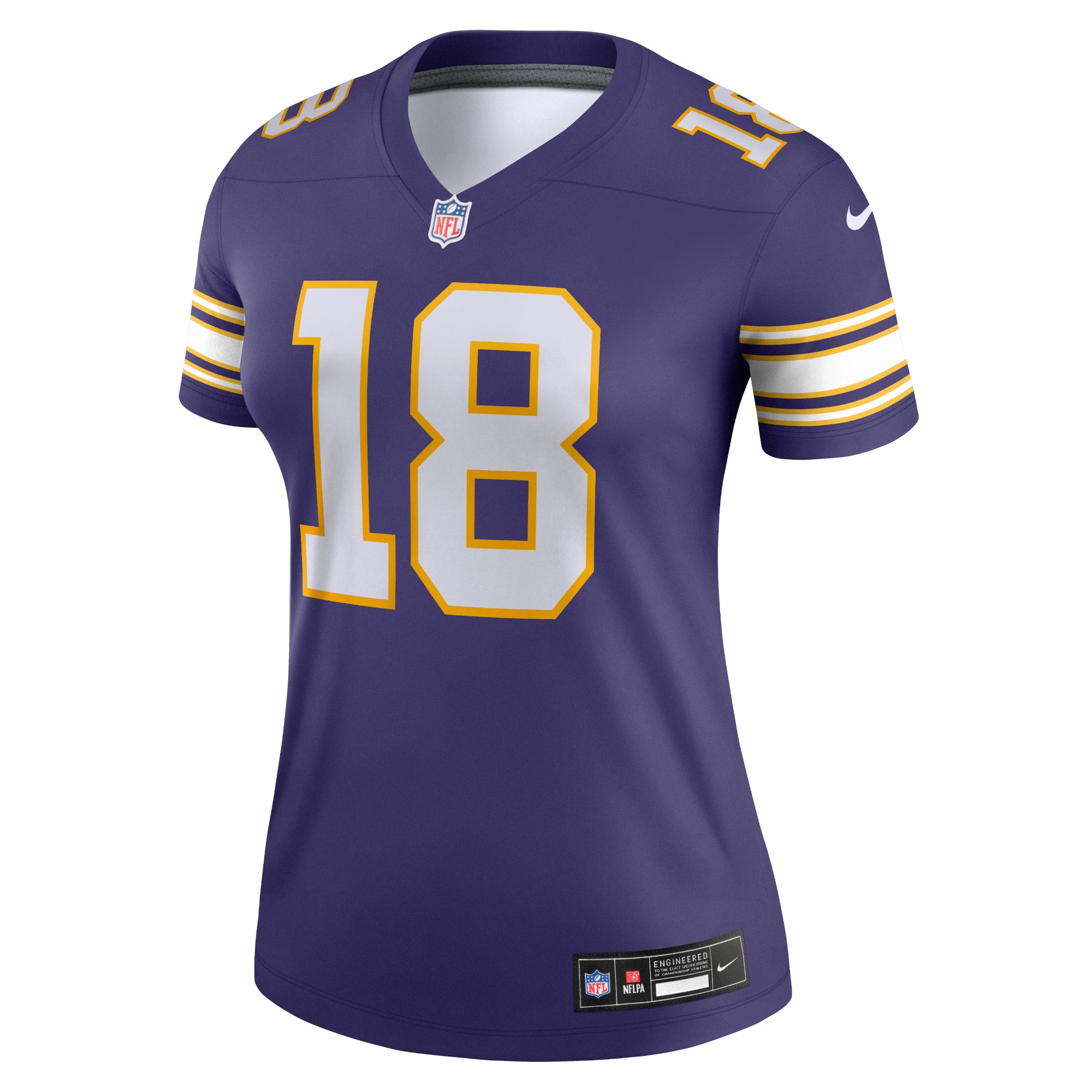 Minnesota Vikings Justin Jefferson Purple Alternate Legend Player Performance Top NFL Jersey Women's