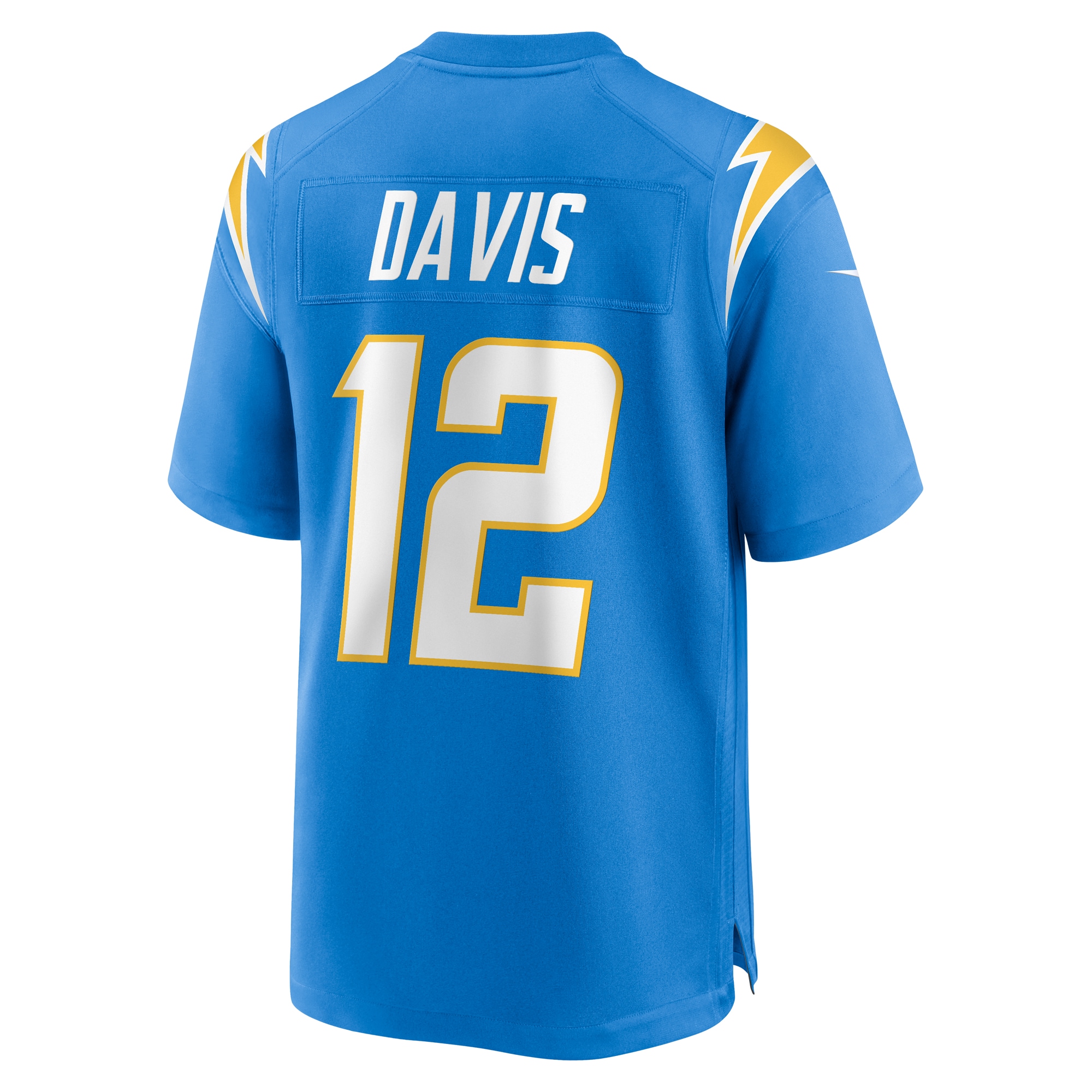 Los Angeles Chargers Derius Davis Powder Blue Team Game NFL Jersey Men's