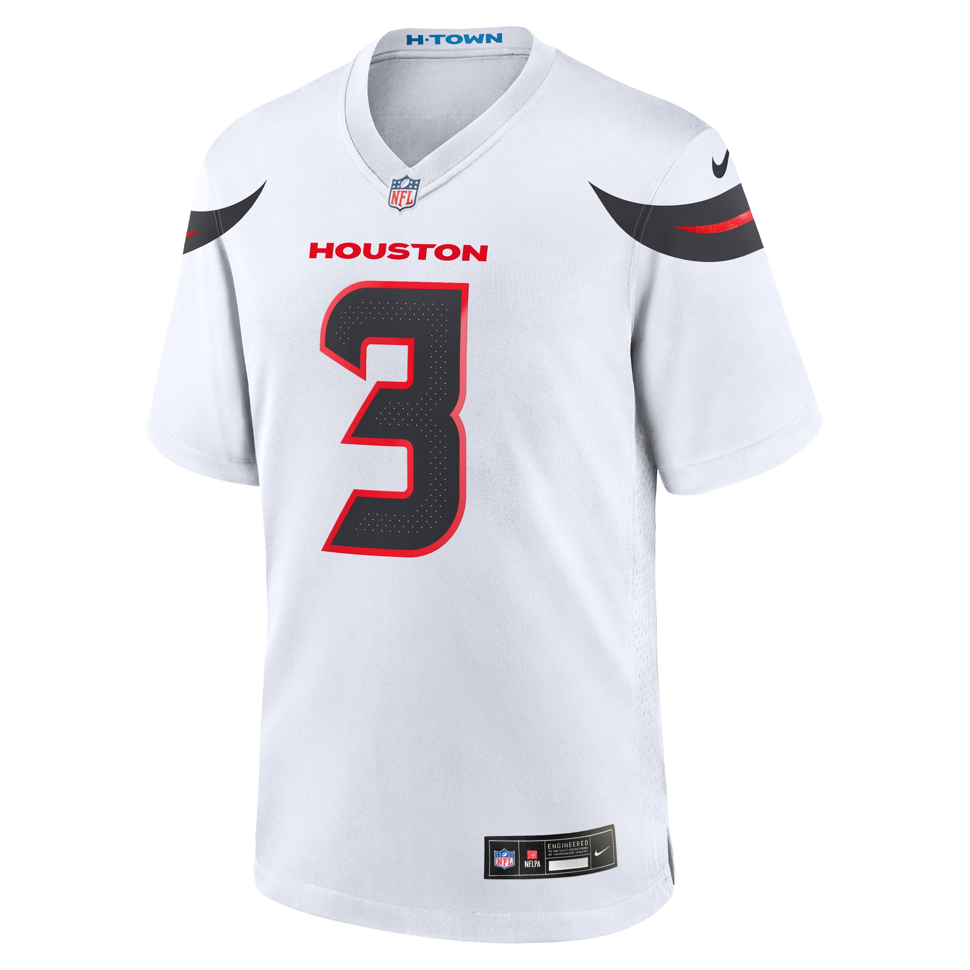 Houston Texans Tank Dell White Game NFL Jersey Men's