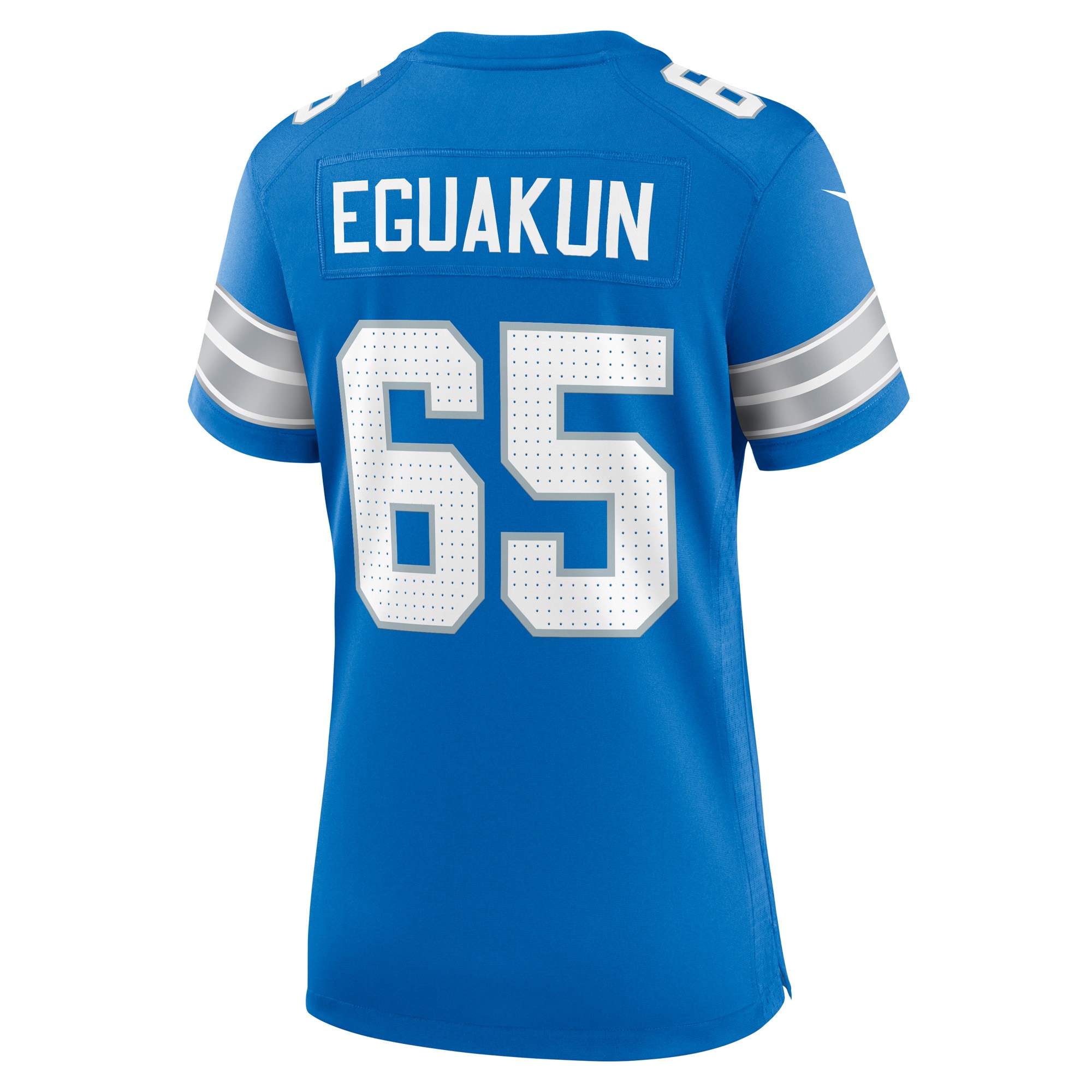 Detroit Lions Kingsley Eguakun Blue Game NFL Jersey Women's