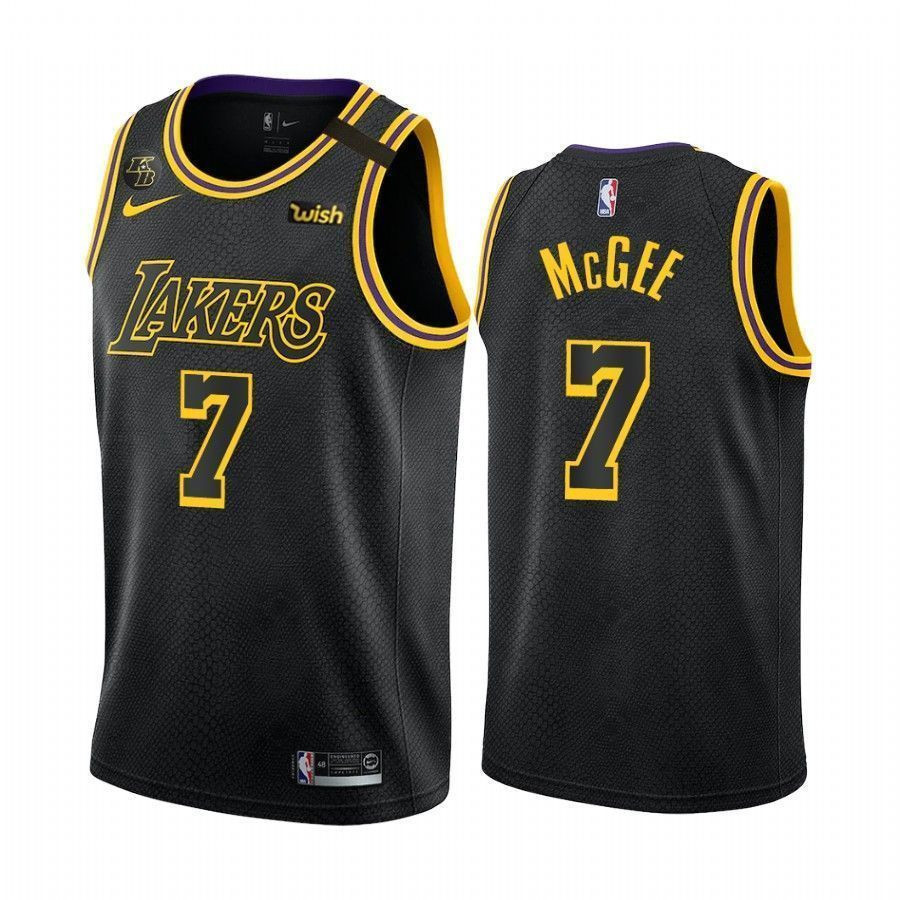 Los Angeles Lakers Javale Mcgee Black Mamba Inspired City NBA Jersey Men's