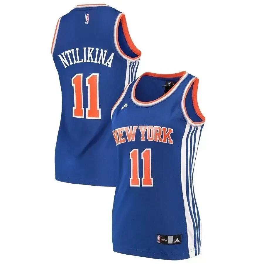 Frank Ntilikina New York Knicks Blue NBA Jersey Women's