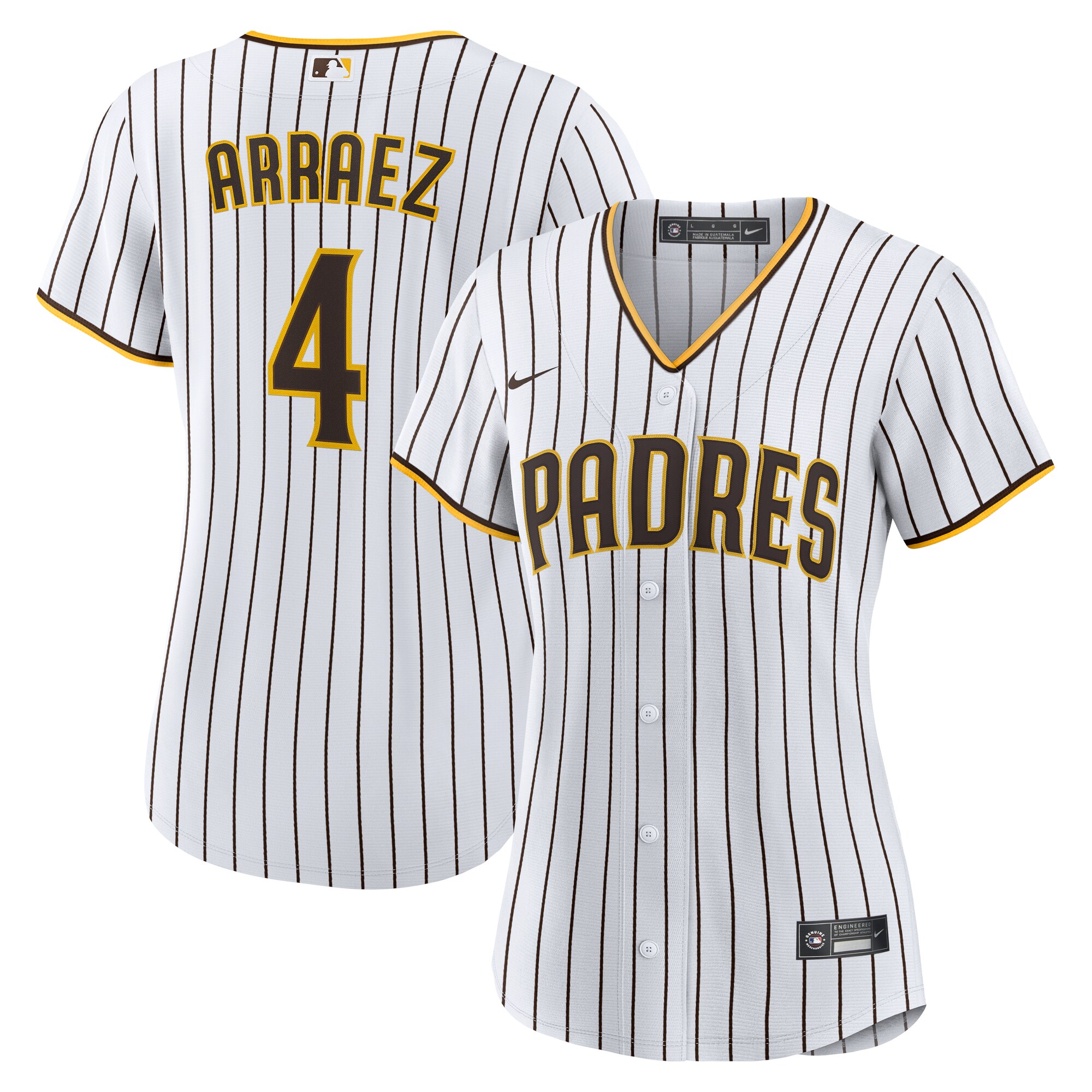San Diego Padres Luis Arraez White Home MLB Jersey Women's