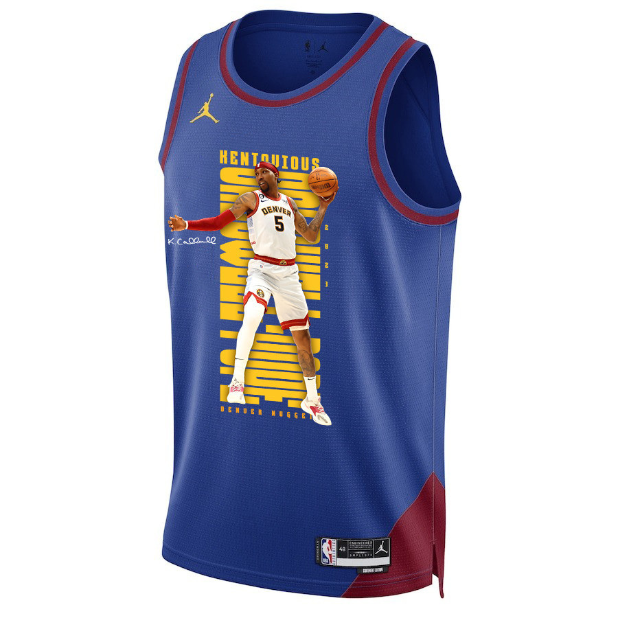 Kentavious Caldwell-Pope 5 Denver Nuggets Scoring Flair 2023 Champions Swingman Blue NBA Jersey Men's