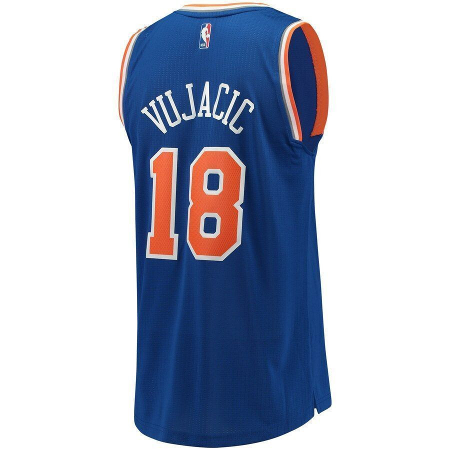 Sasha Vujacic New York Knicks Swingman Blue NBA Jersey Men's