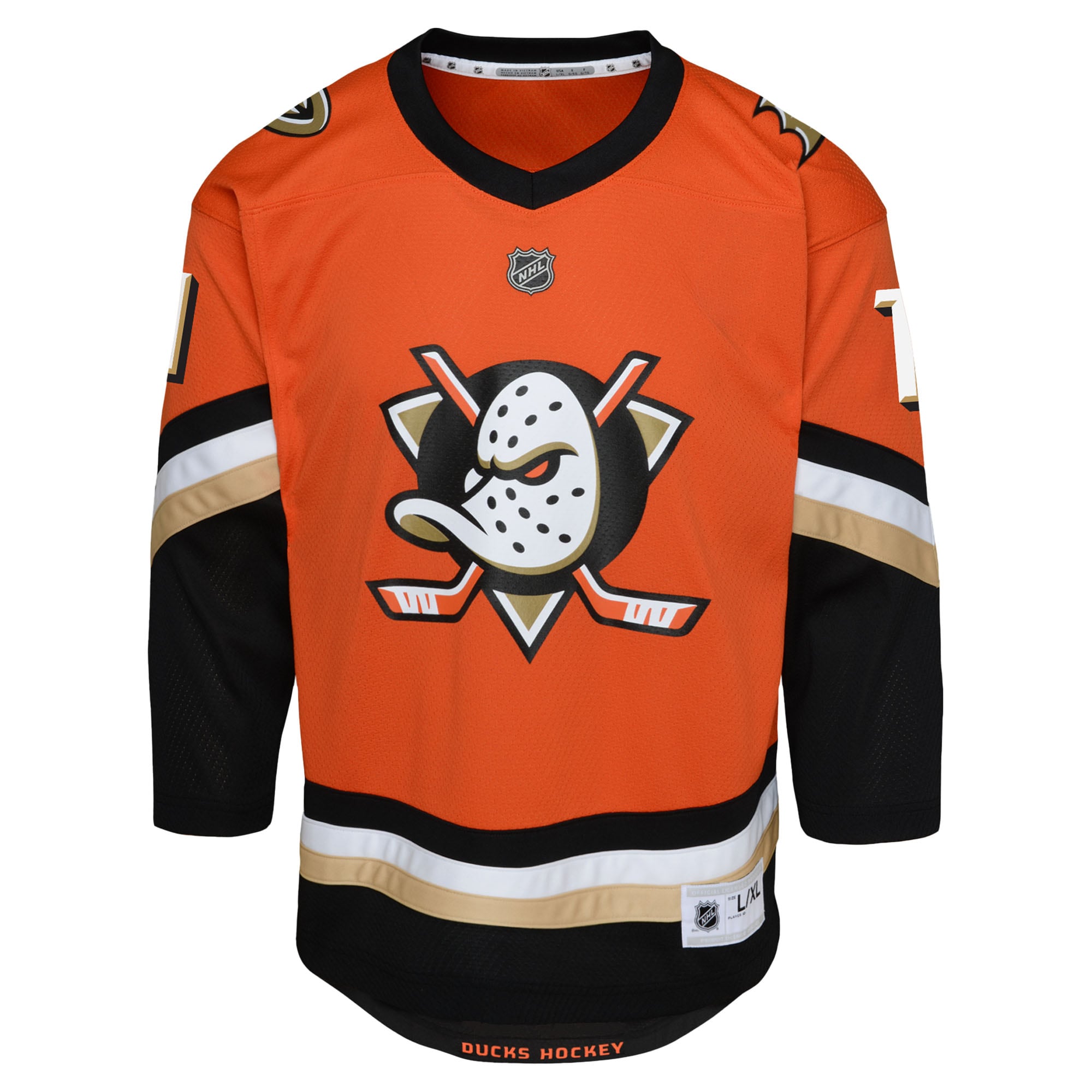 Anaheim Ducks Trevor Zegras Orange Player NHL Jersey Youth