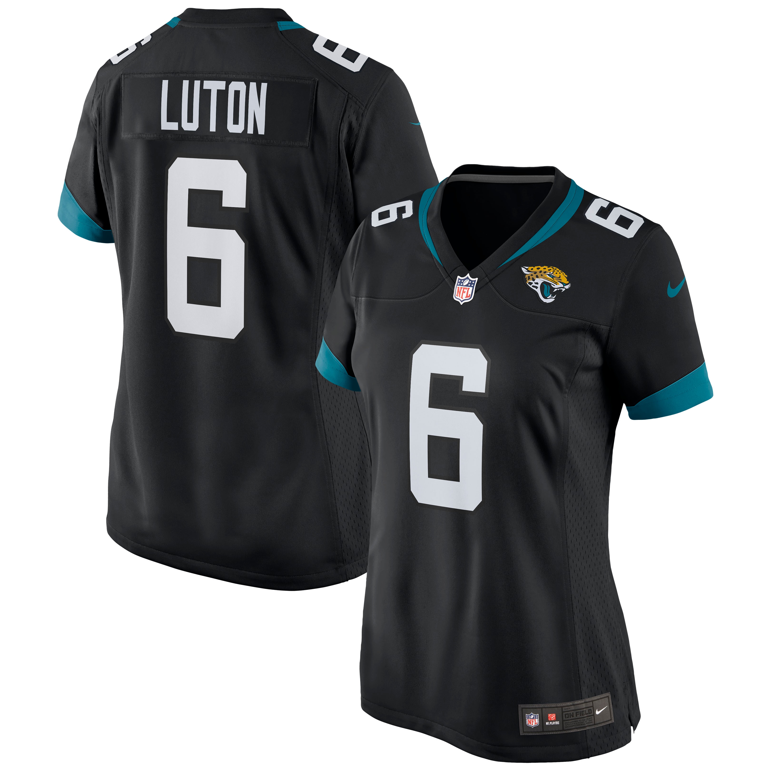 Jacksonville Jaguars Jake Luton Black Game NFL Jersey Women's
