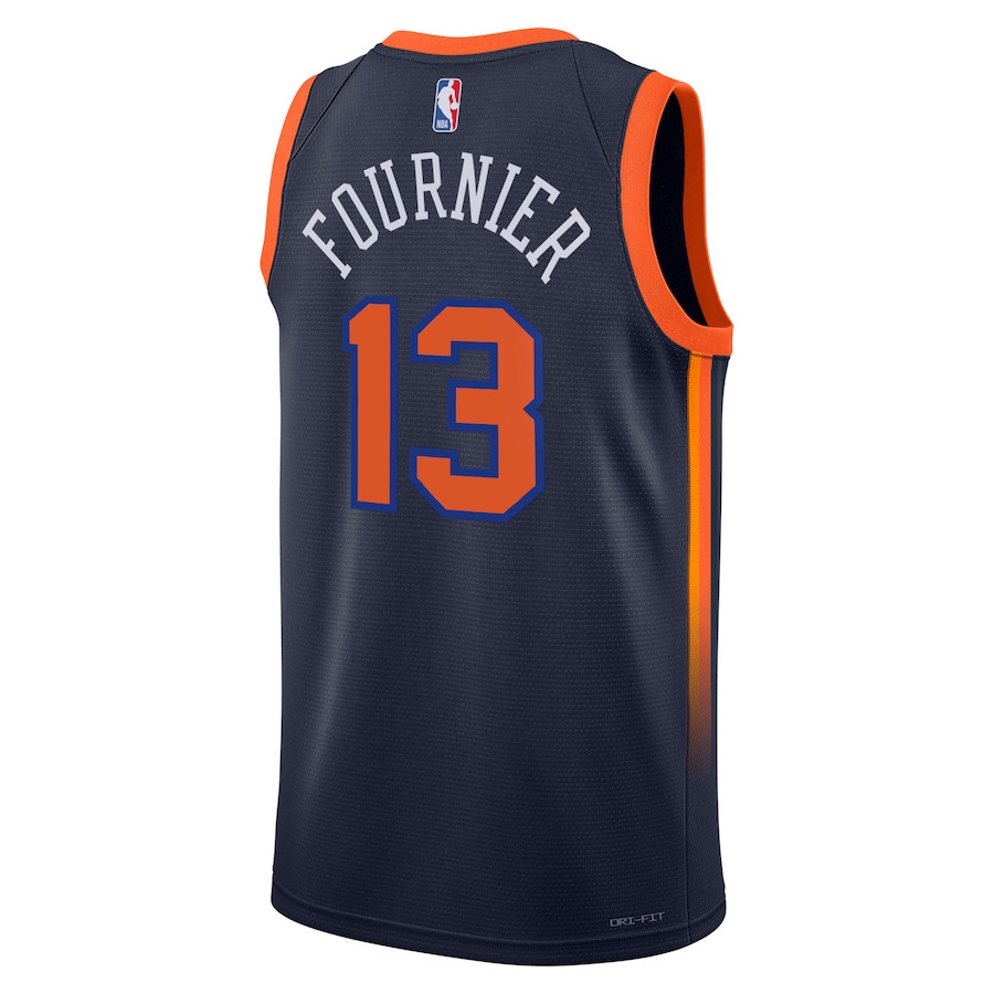Evan Fournier 13 Milwaukee Bucks Unisex Swingman Statement Edition Navy NBA Jersey Unisex