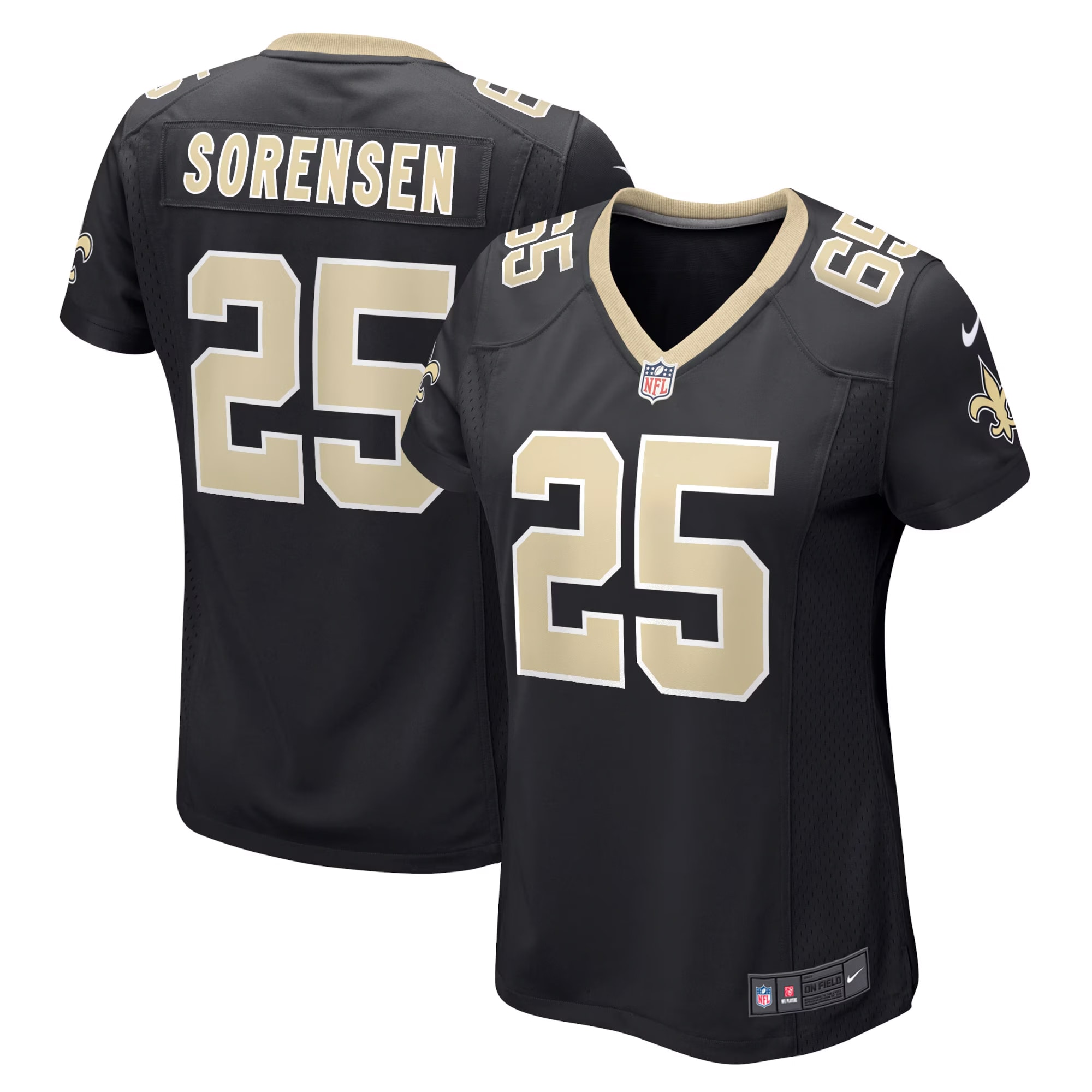New Orleans Saints Daniel Sorensen Black Player Game NFL Jersey Women's