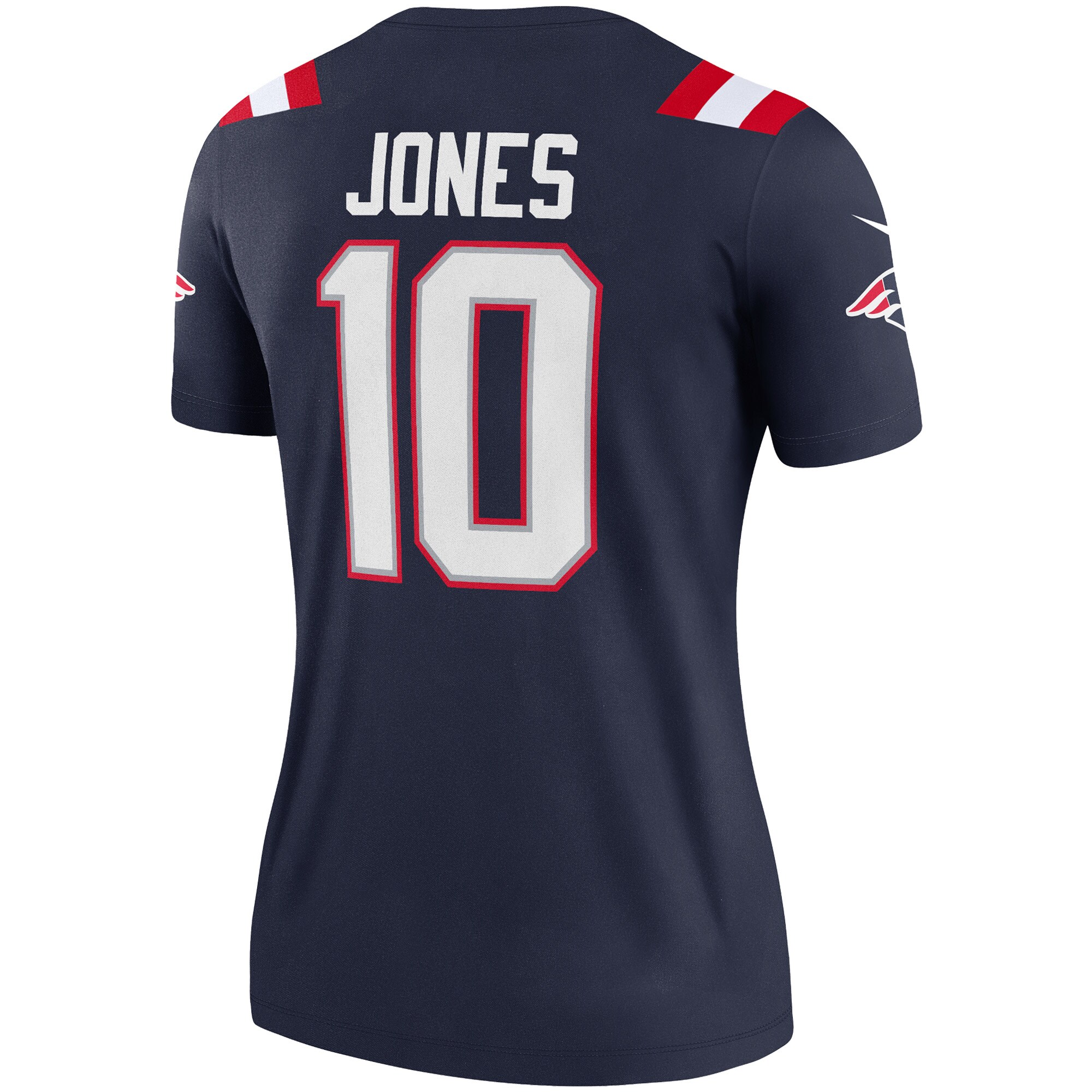 New England Patriots Mac Jones Navy Legend Player Performance Top NFL Jersey Women's