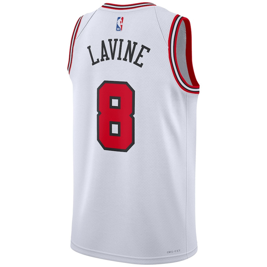 Zach Lavine 8 Chicago Bulls Unisex Swingman Association Editio White NBA Jersey Unisex