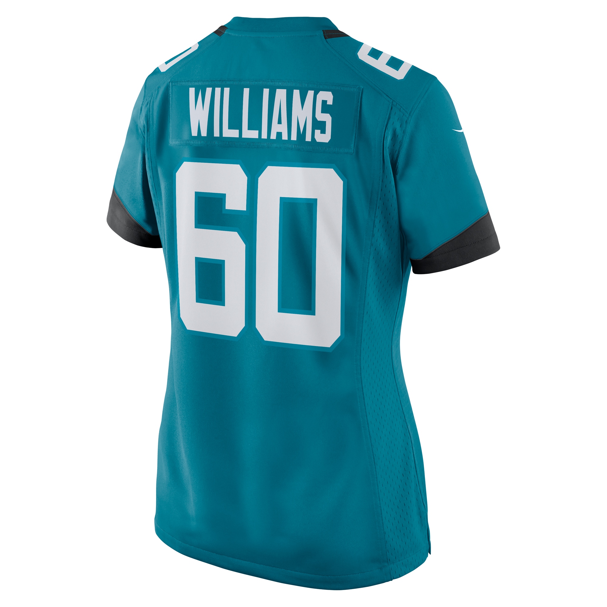 Jacksonville Jaguars Darryl Williams Teal Game Player NFL Jersey Women's