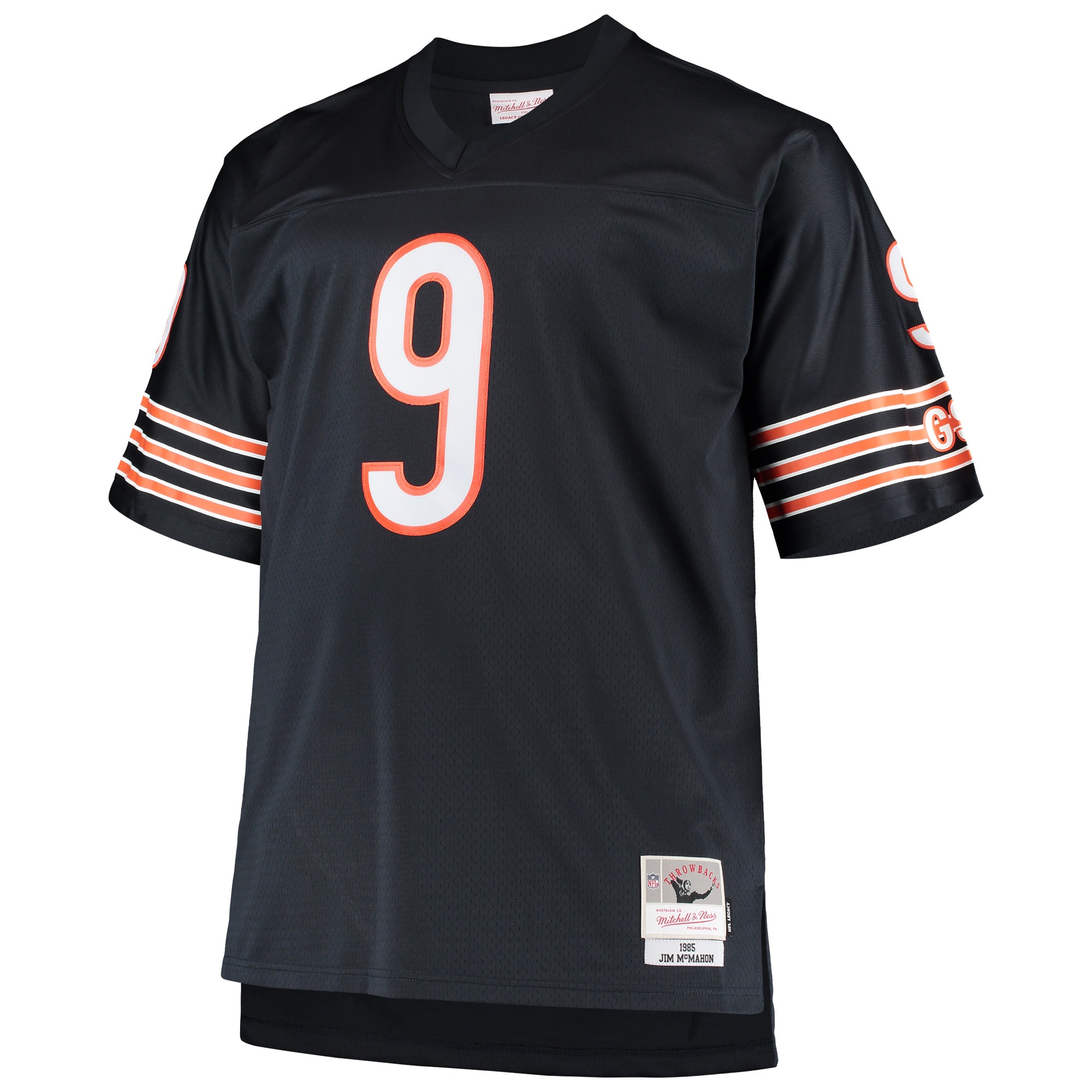 Chicago Bears Jim McMahon Mitchell Ness Navy Big Tall 1985 Retired Player NFL Jersey Men's