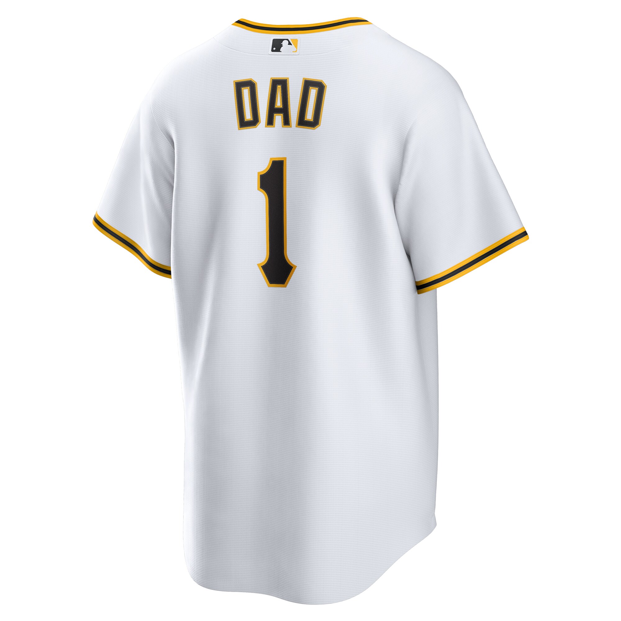 Pittsburgh Pirates White #1 Dad Home MLB Jersey Men's