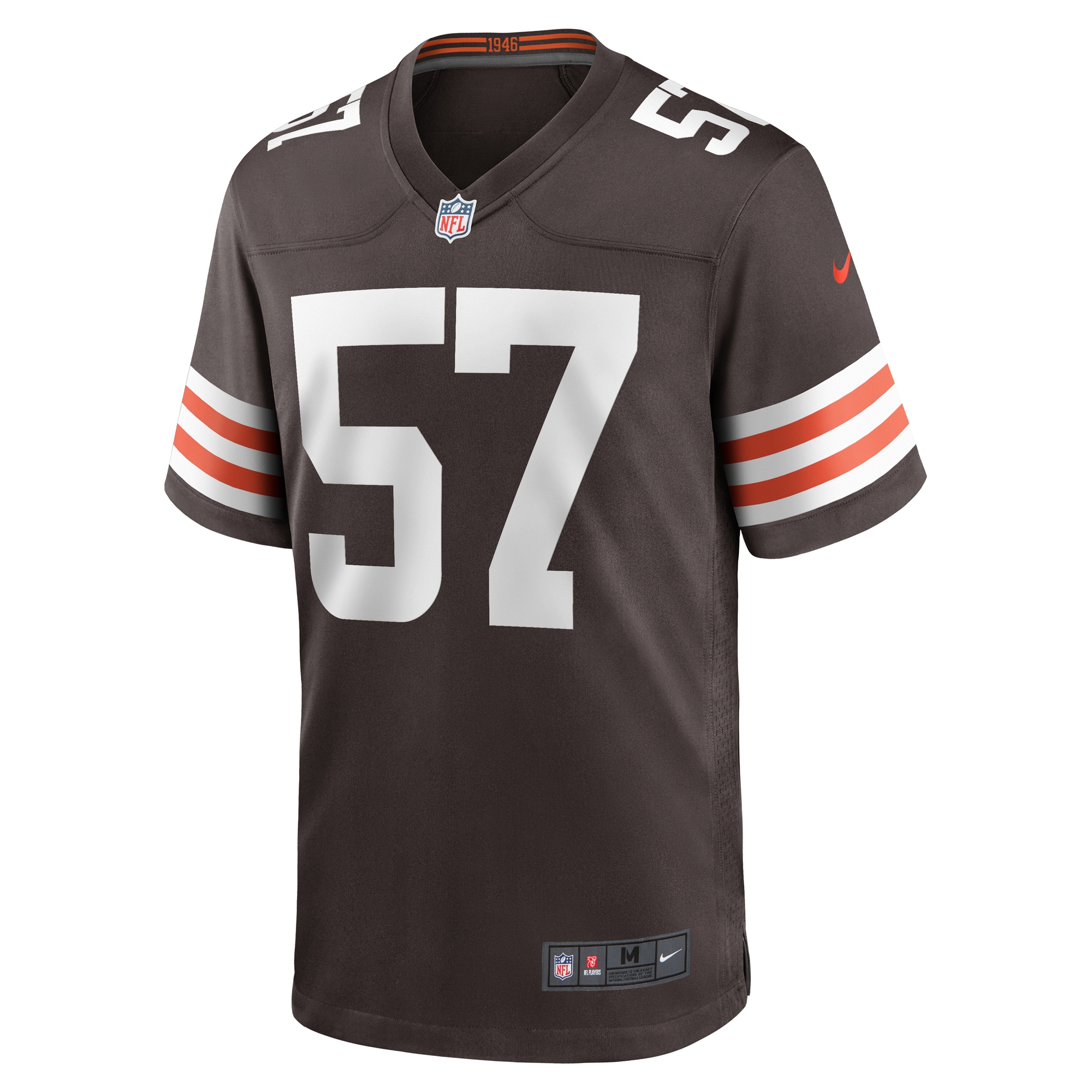 Cleveland Browns Isaiah McGuire Brown Team Game NFL Jersey Men's