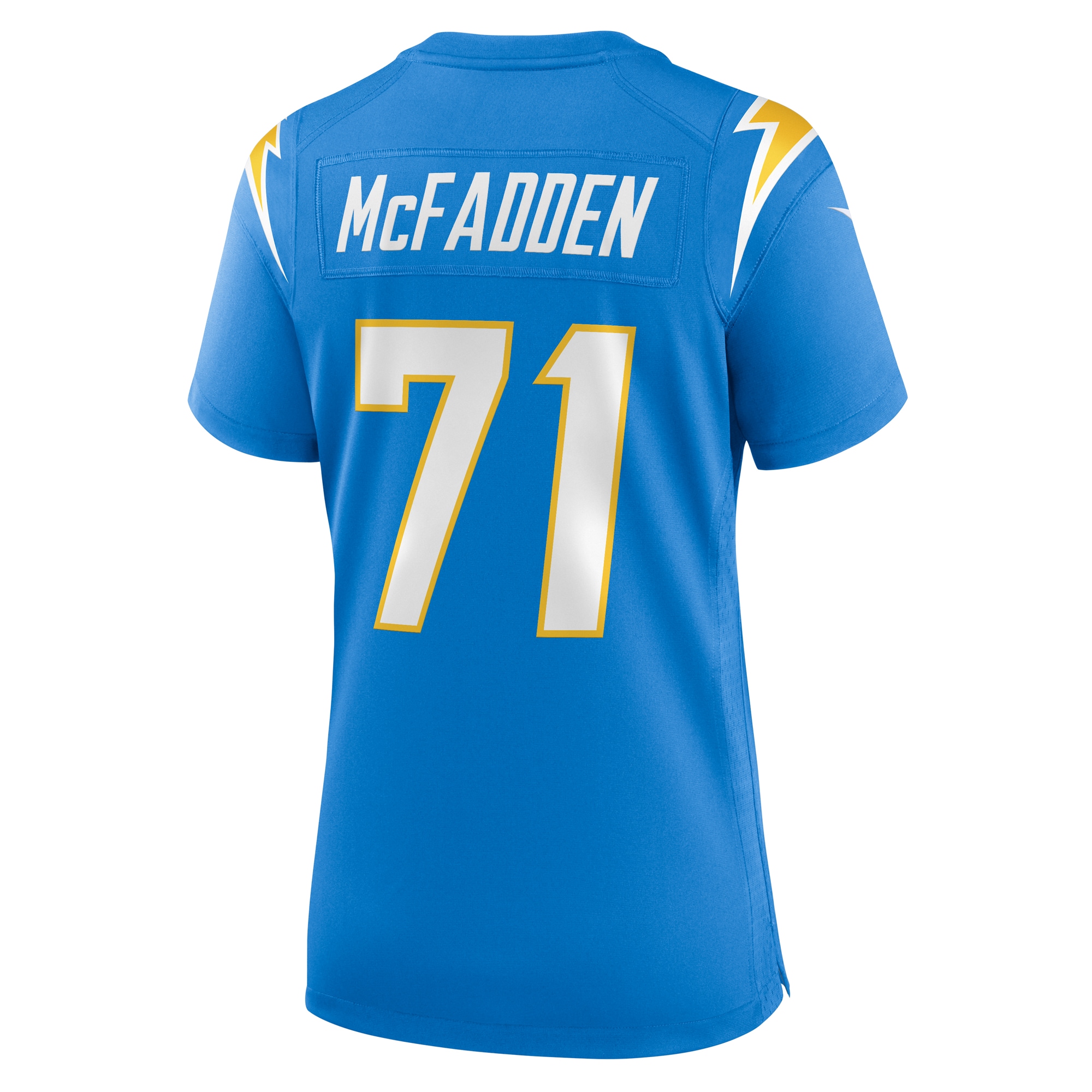 Los Angeles Chargers McFadden Powder Blue Team Game NFL Jersey Women's