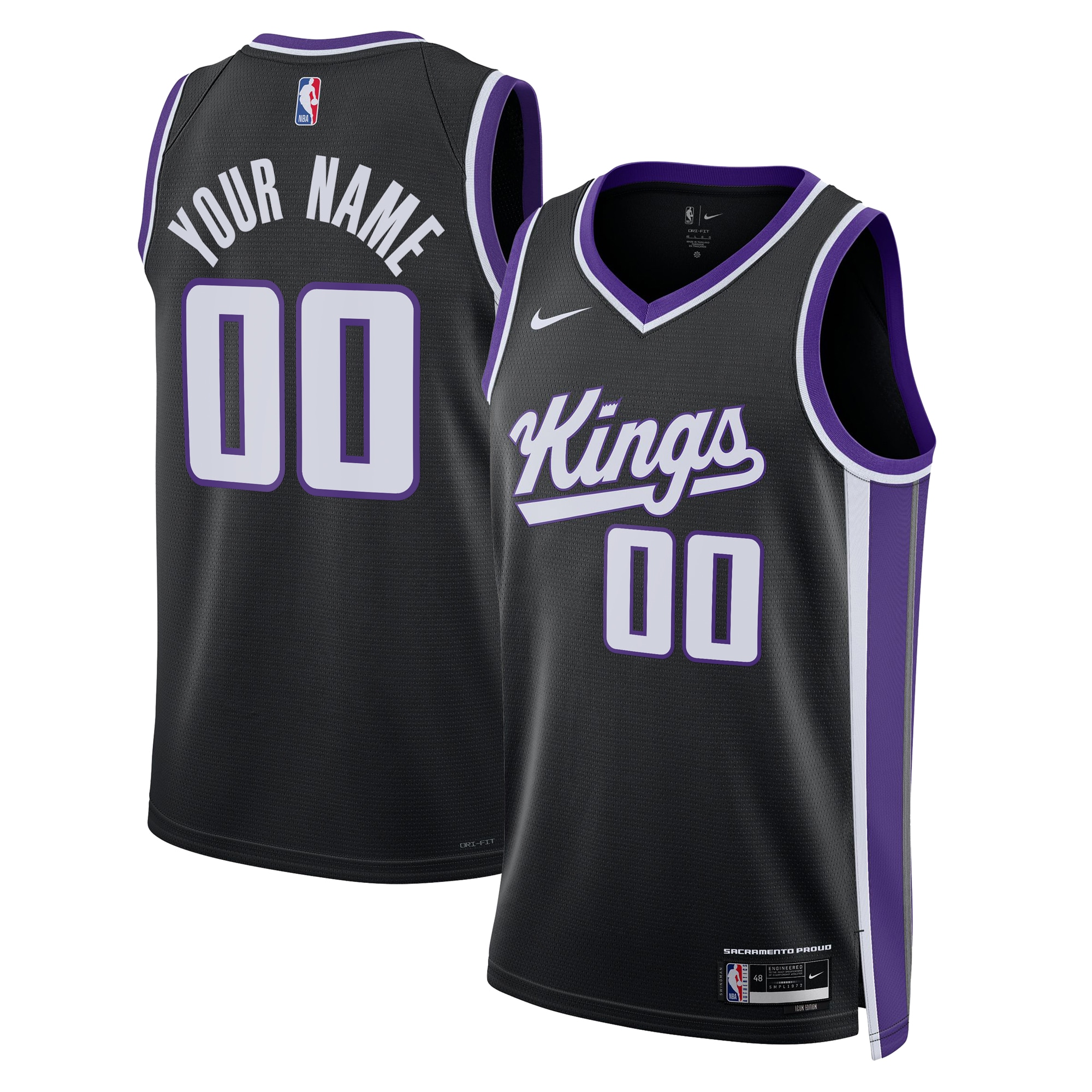 Sacramento Kings Icon Swingman Custom Unisex NBA Jersey Unisex