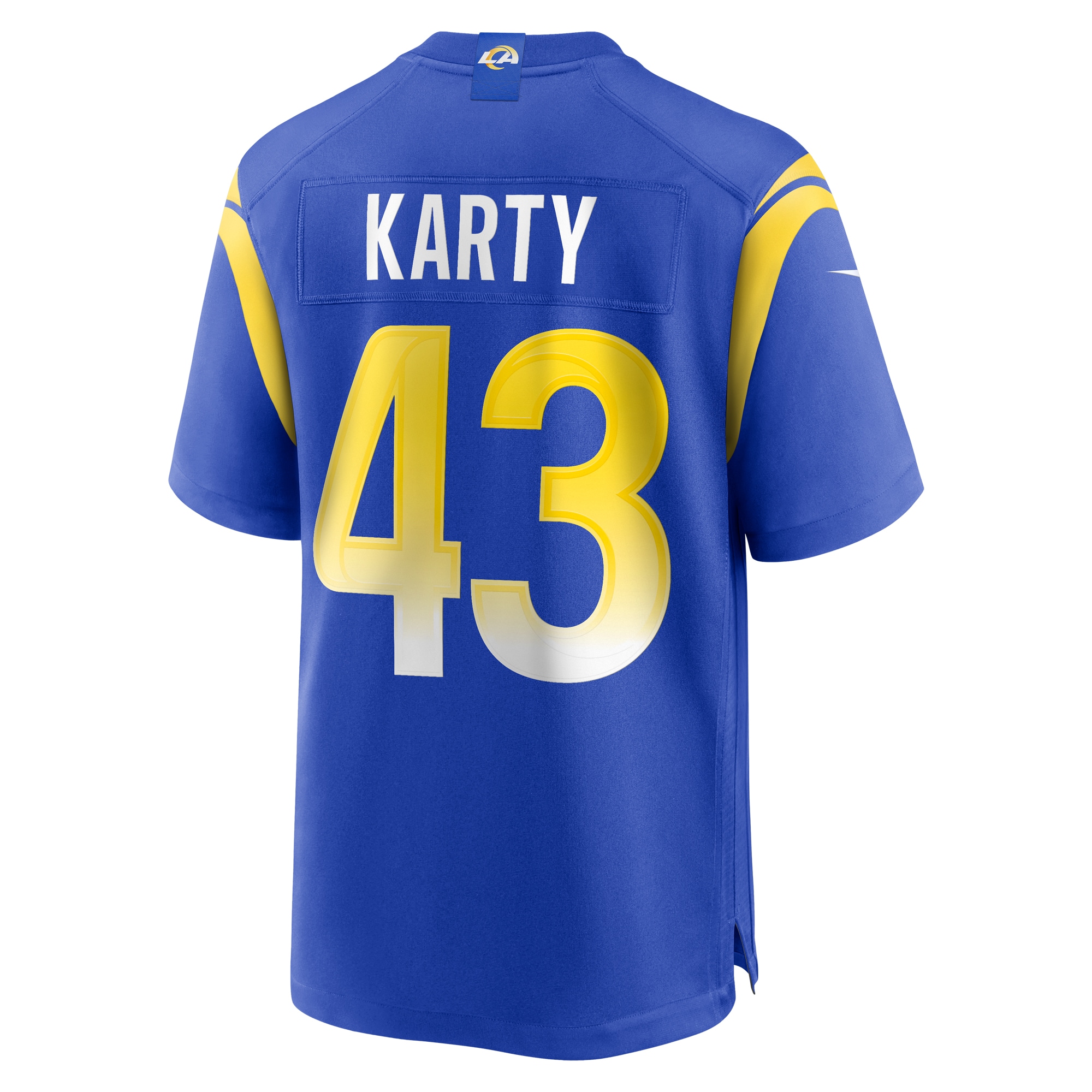 Los Angeles Rams Joshua Karty Royal Team Game NFL Jersey Men's