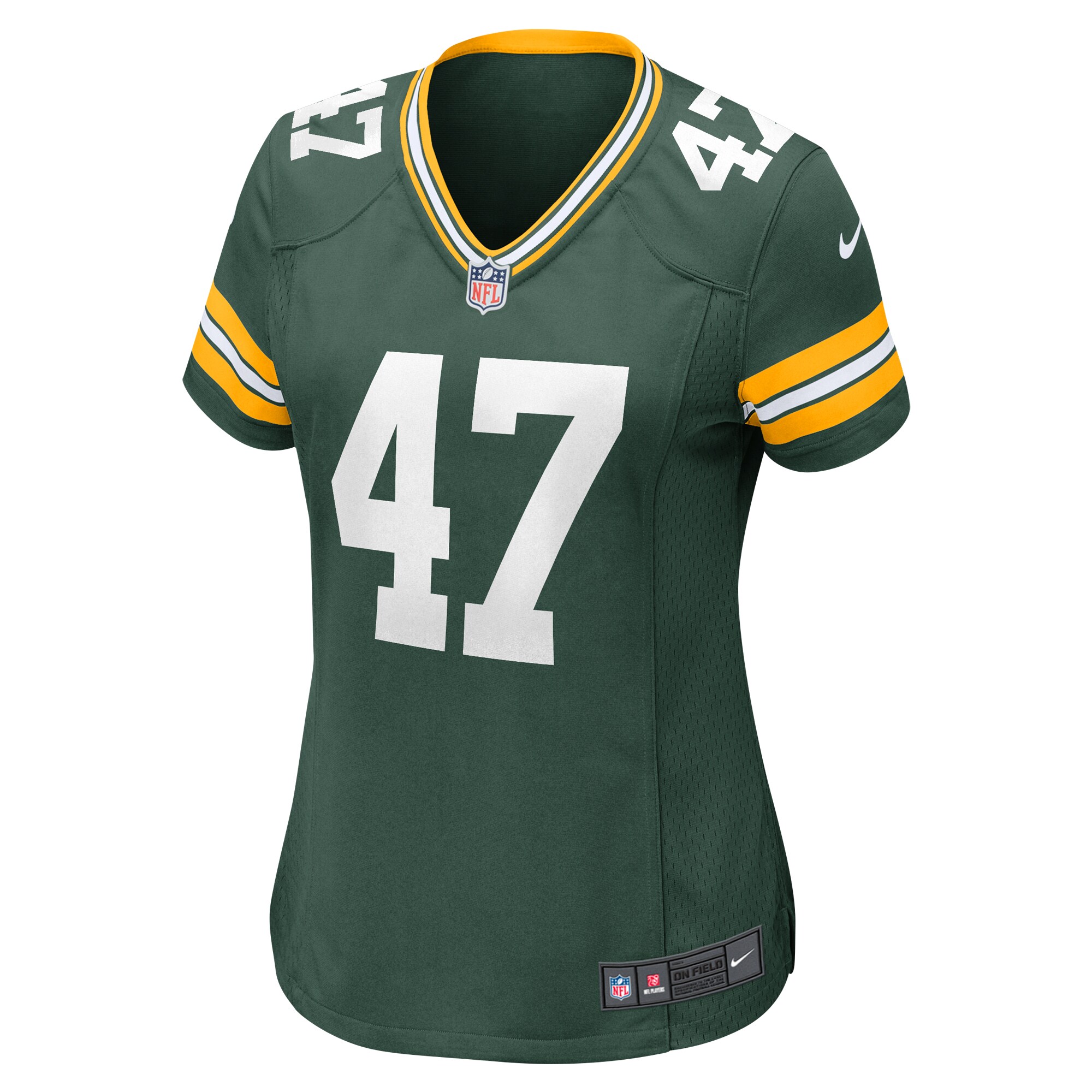 Green Bay Packers Justin Hollins Green Home Game Player NFL Jersey Women's