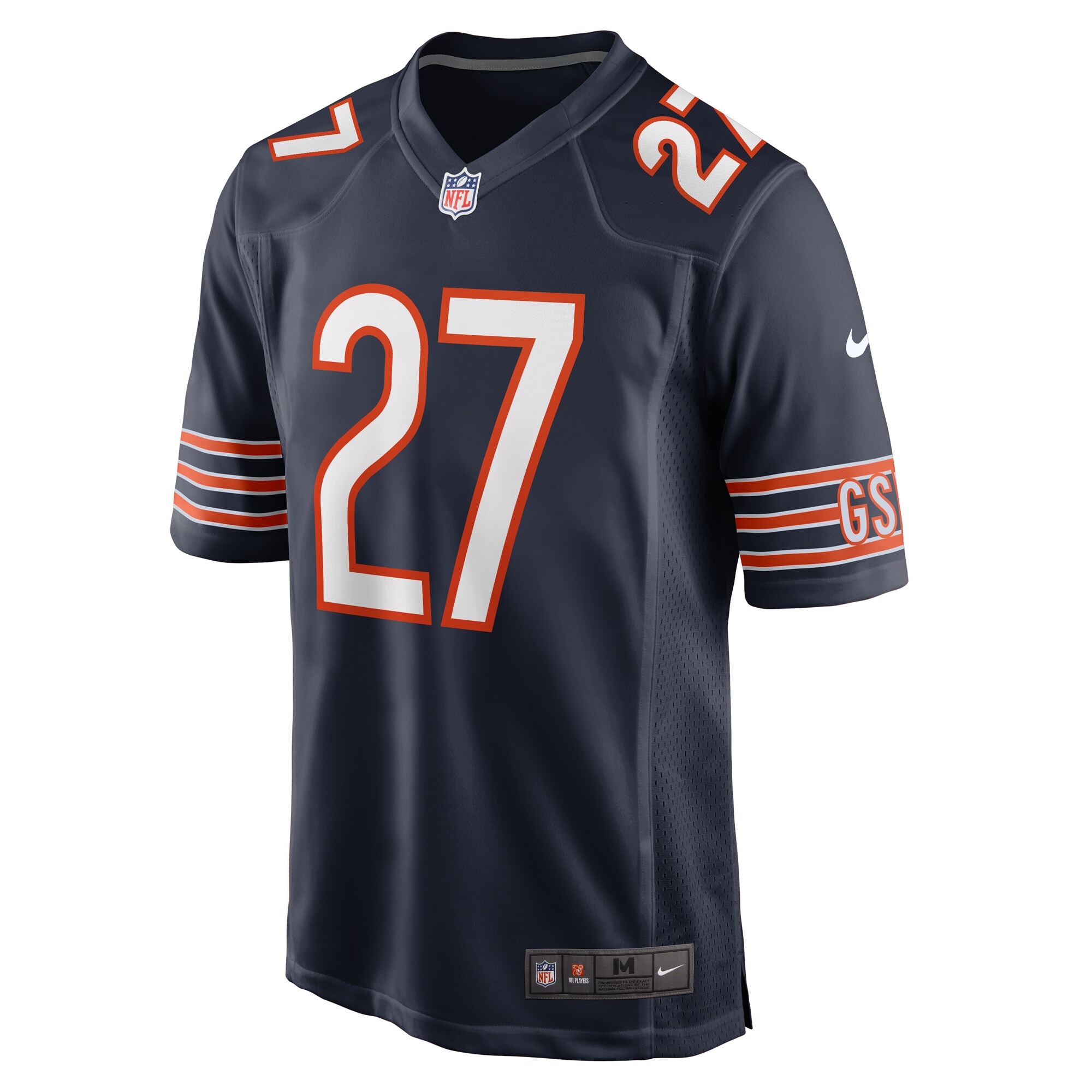 Chicago Bears Greg Stroman Navy Team Game NFL Jersey Men's