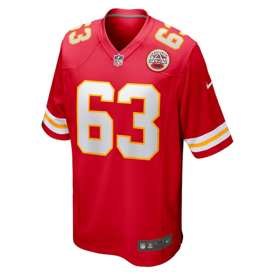 Willie Lanier 63 Kansas City Chiefs Retired Red NFL Jersey Men's
