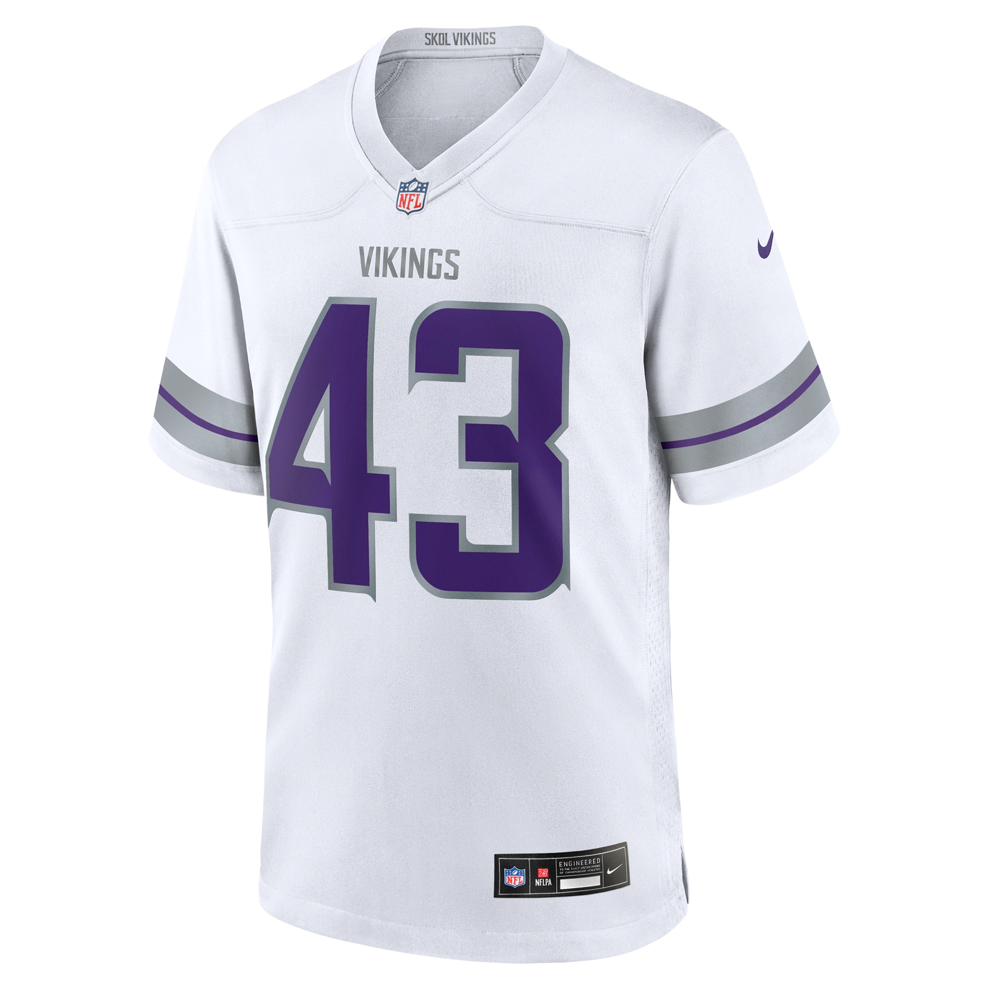 Minnesota Vikings Andrew Van Ginkel White Alternate Game NFL Jersey Men's