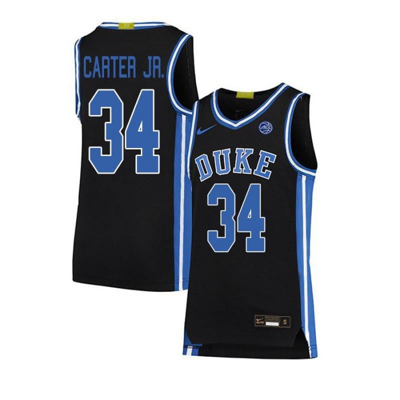 34 Wendell Carter Jr Black Elite Duke Blue Devils NCAA Jersey Men's