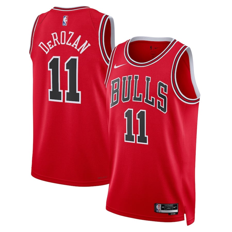 DeMar DeRozan 11 Chicago Bulls Unisex Swingman Icon Edition Red NBA Jersey Unisex