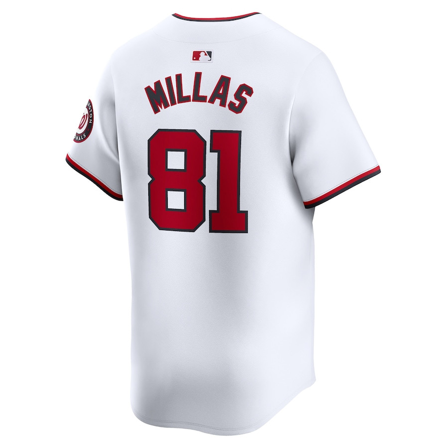 Drew Millas 81 Washington Nationals Home Limited Player White MLB Jersey Men's