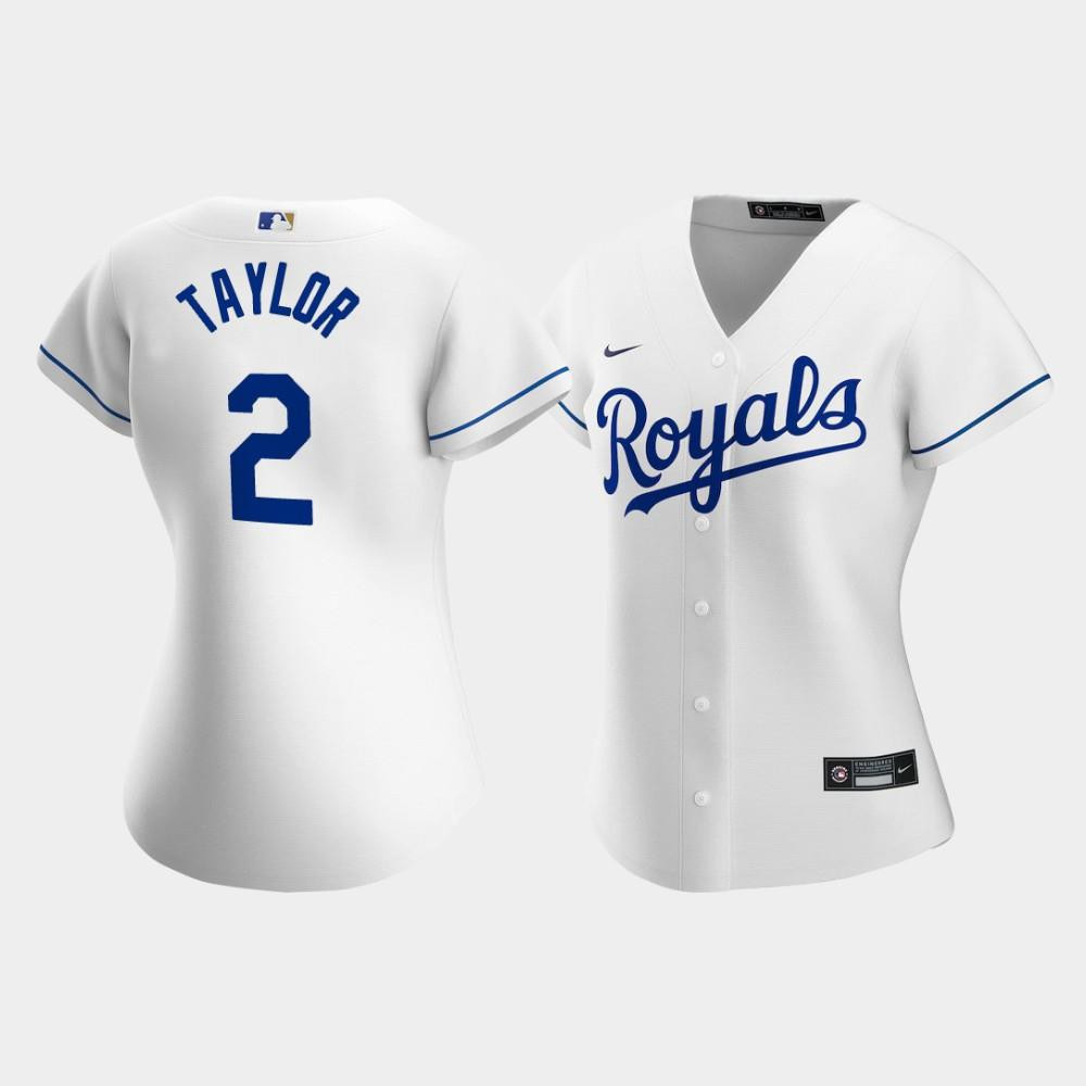 Kansas City Royals Michael A. Taylor 2 White Home Player MLB Jersey Women's