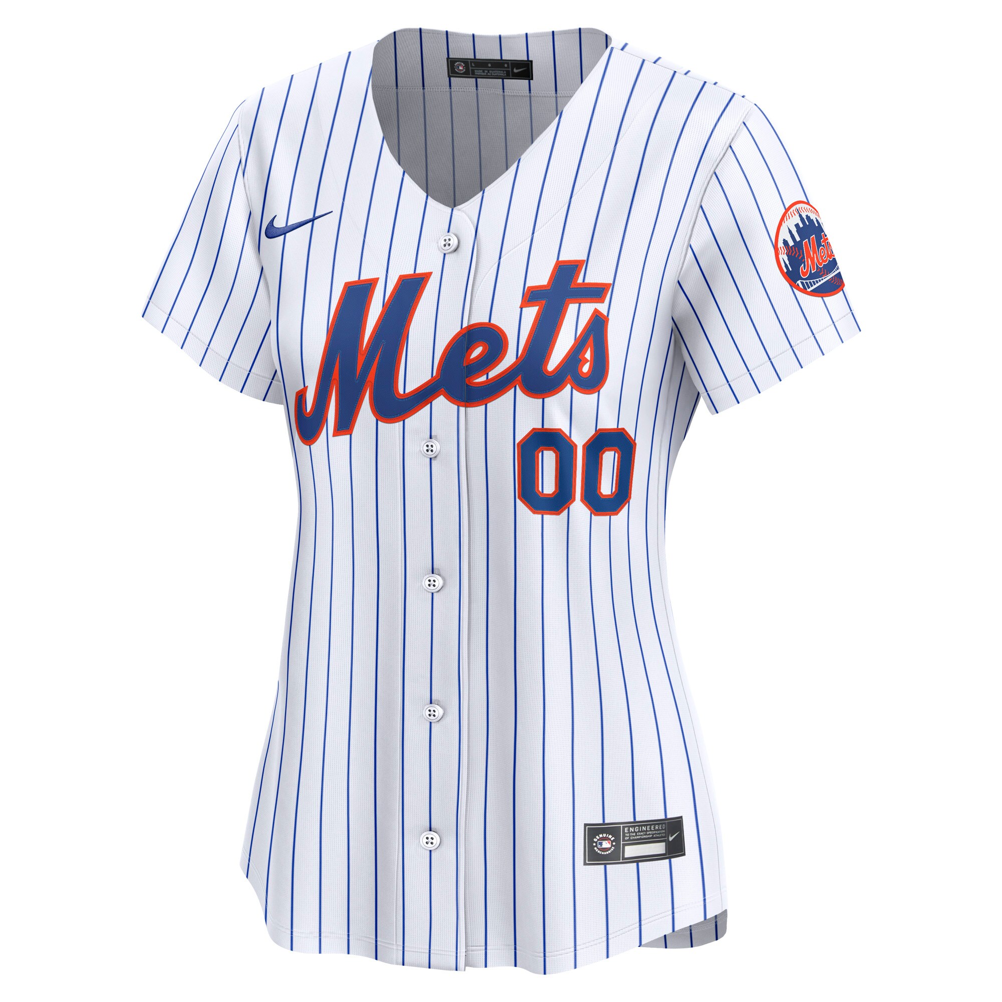 New York Mets White Home Limited Custom MLB Jersey Women's