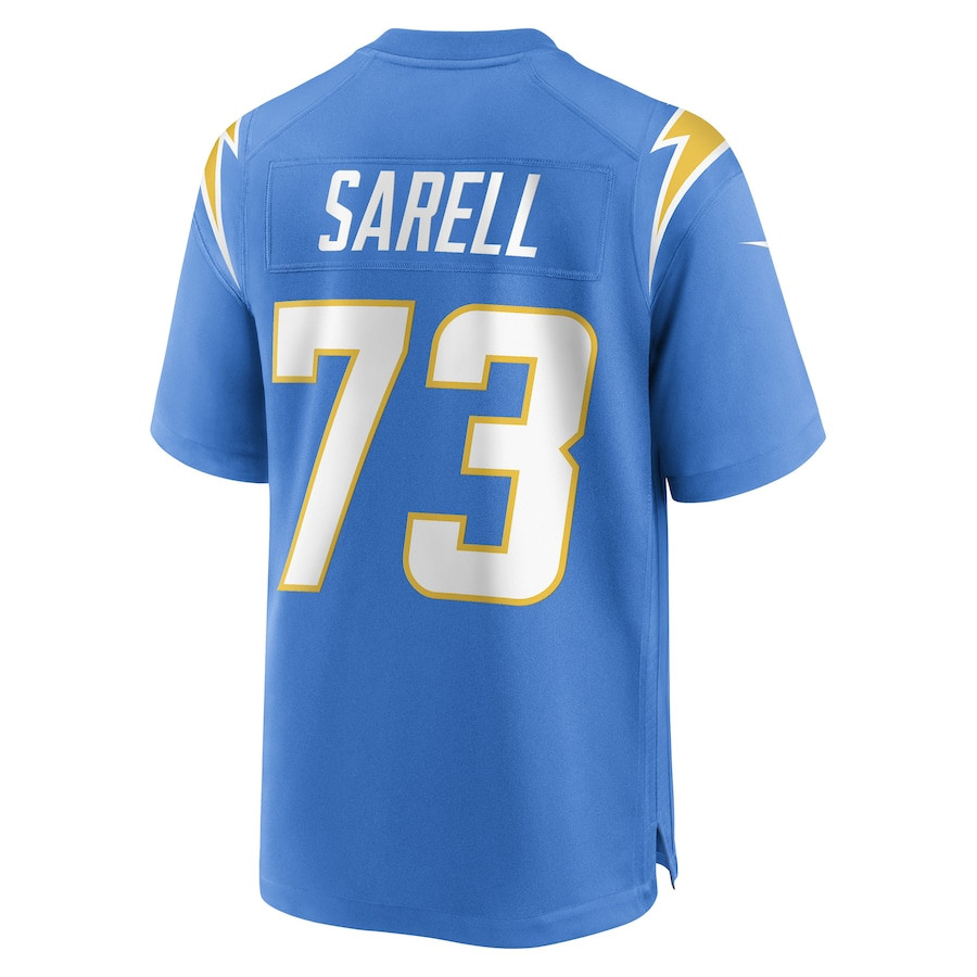 Foster Sarell 73 Los Angeles Chargers Team Game Powder Blue NFL Jersey Men's