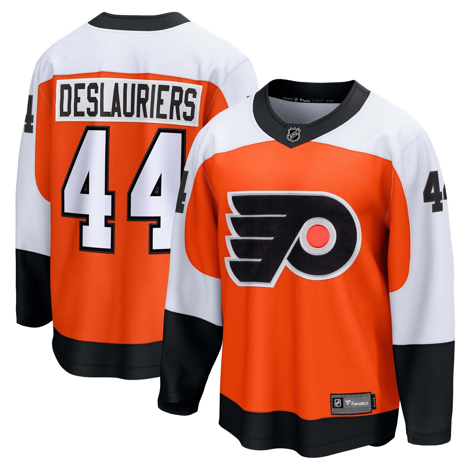 Philadelphia Flyers Nicolas Deslauriers Orange Home Breakaway NHL Jersey Men's