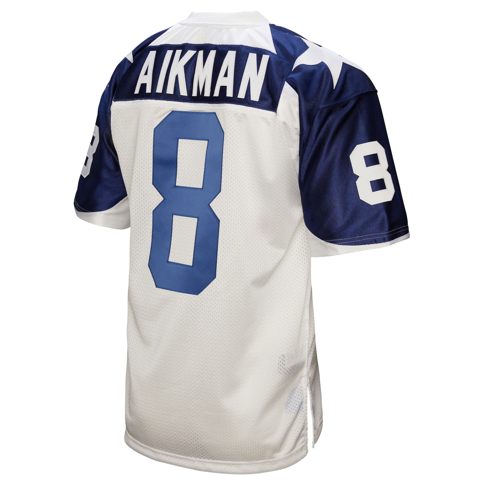 Dallas Cowboys 1994 Troy Aikman Mitchell Ness White Throwback Retired Player NFL Jersey Men's