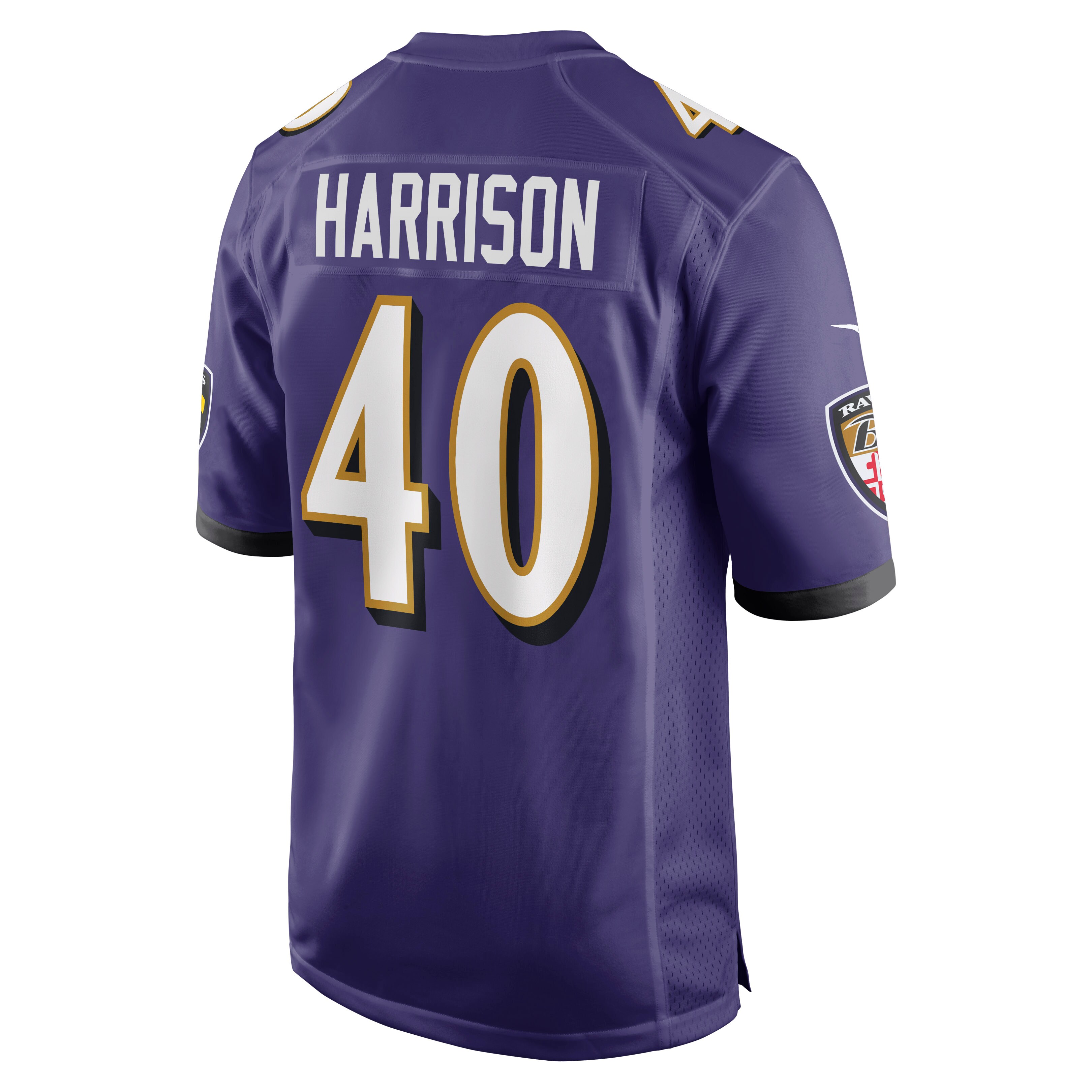 Baltimore Ravens Malik Harrison Purple Game NFL Jersey Men's