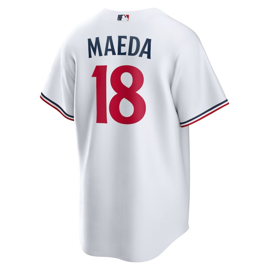 Kenta Maeda 18 Minnesota Twins Home White MLB Jersey Men's