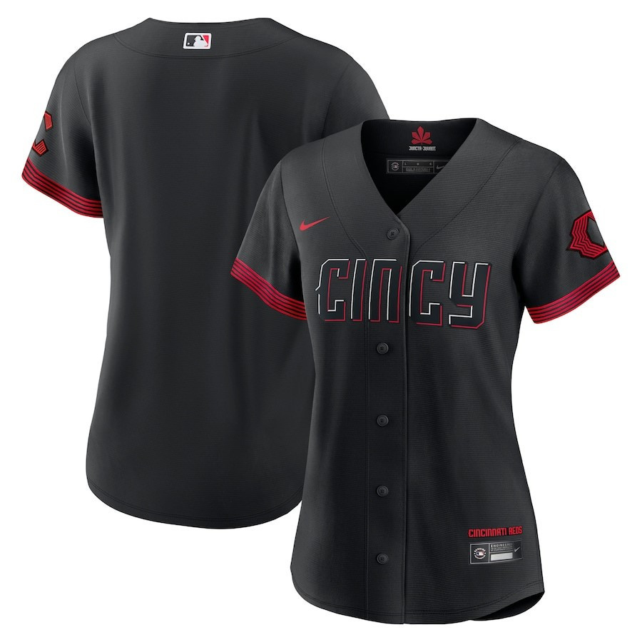 Cincinnati Reds 2023 City Connect Black MLB Jersey Women's