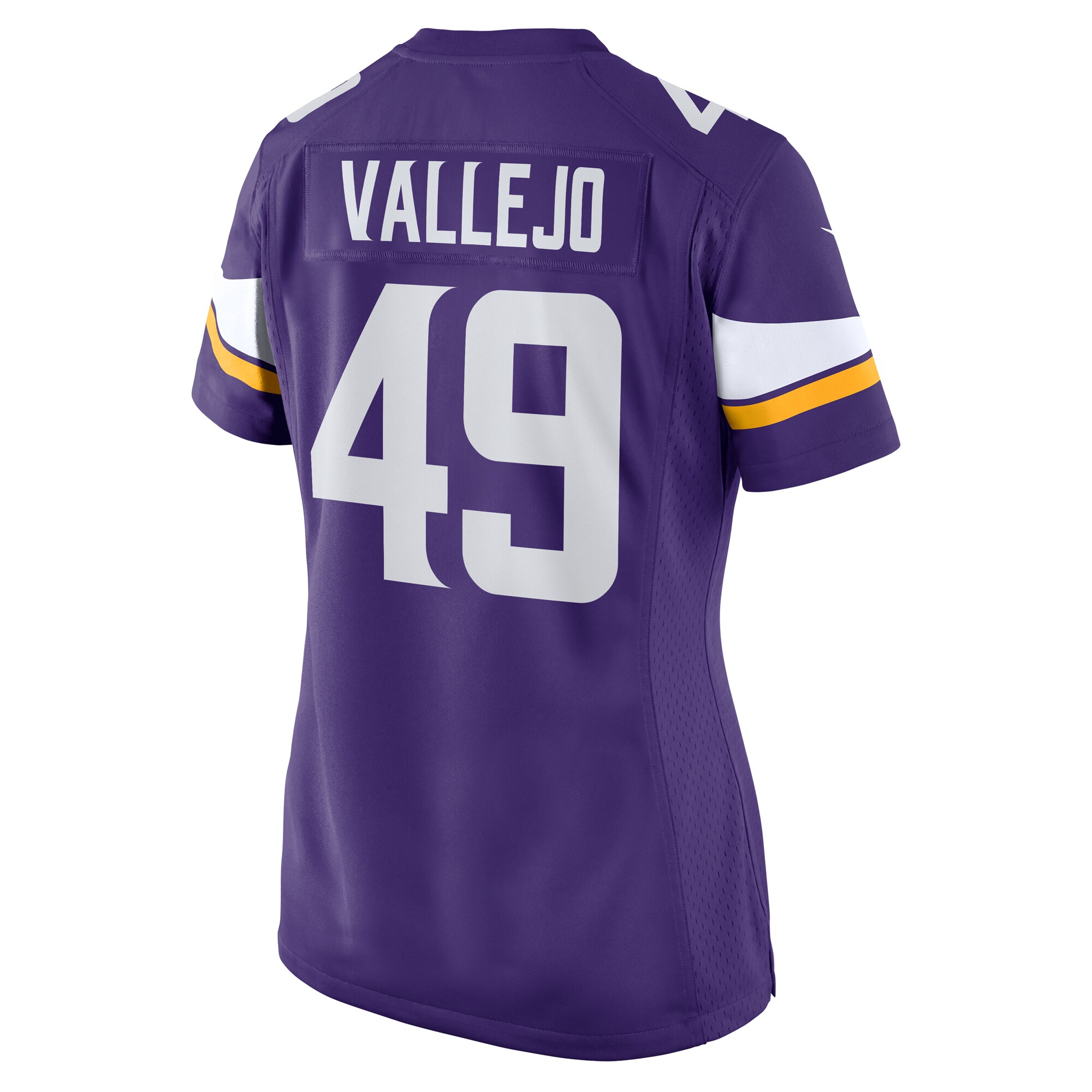 Minnesota Vikings Tanner Vallejo Purple Team Game NFL Jersey Women's