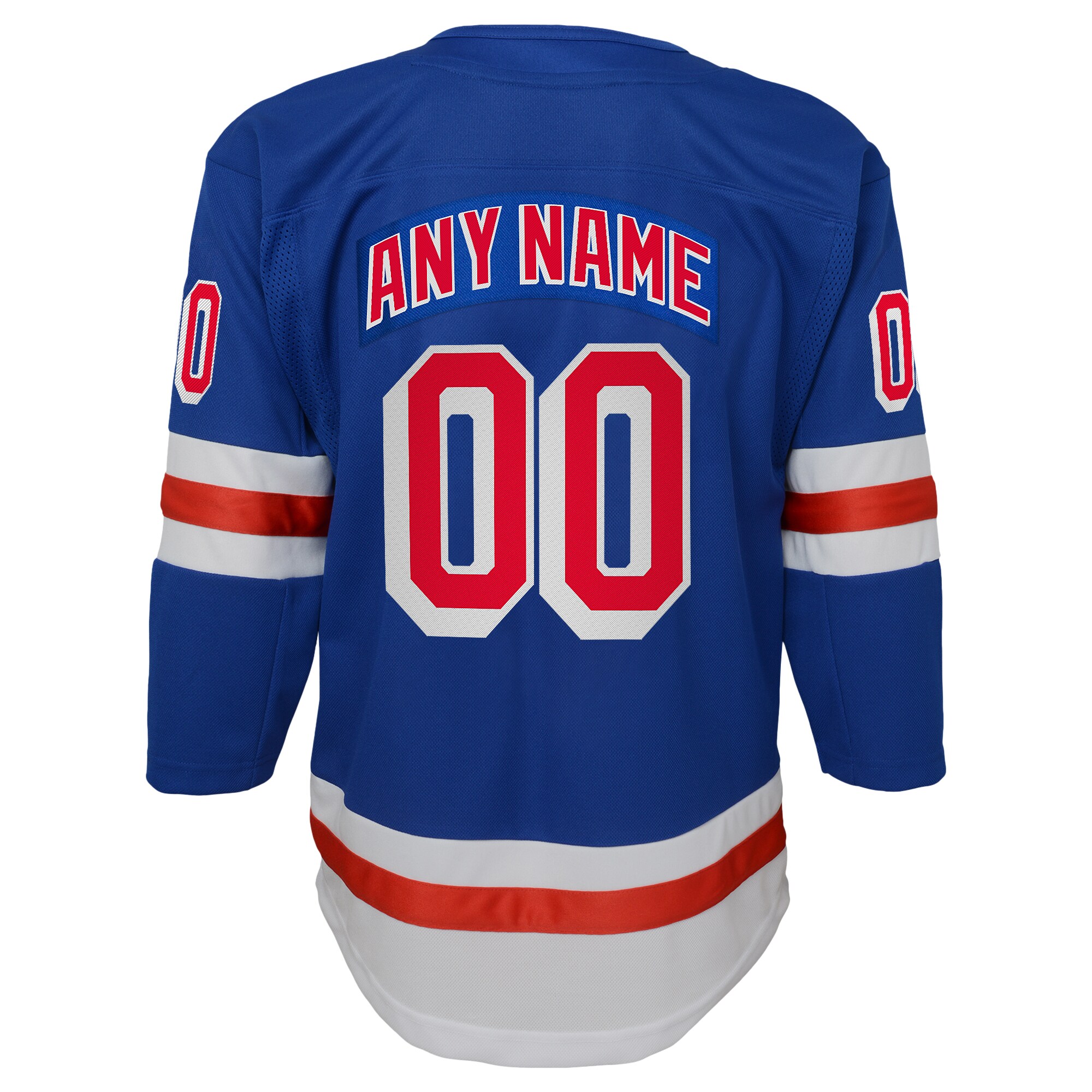 New York Rangers Blue Home Premier Custom NHL Jersey Youth