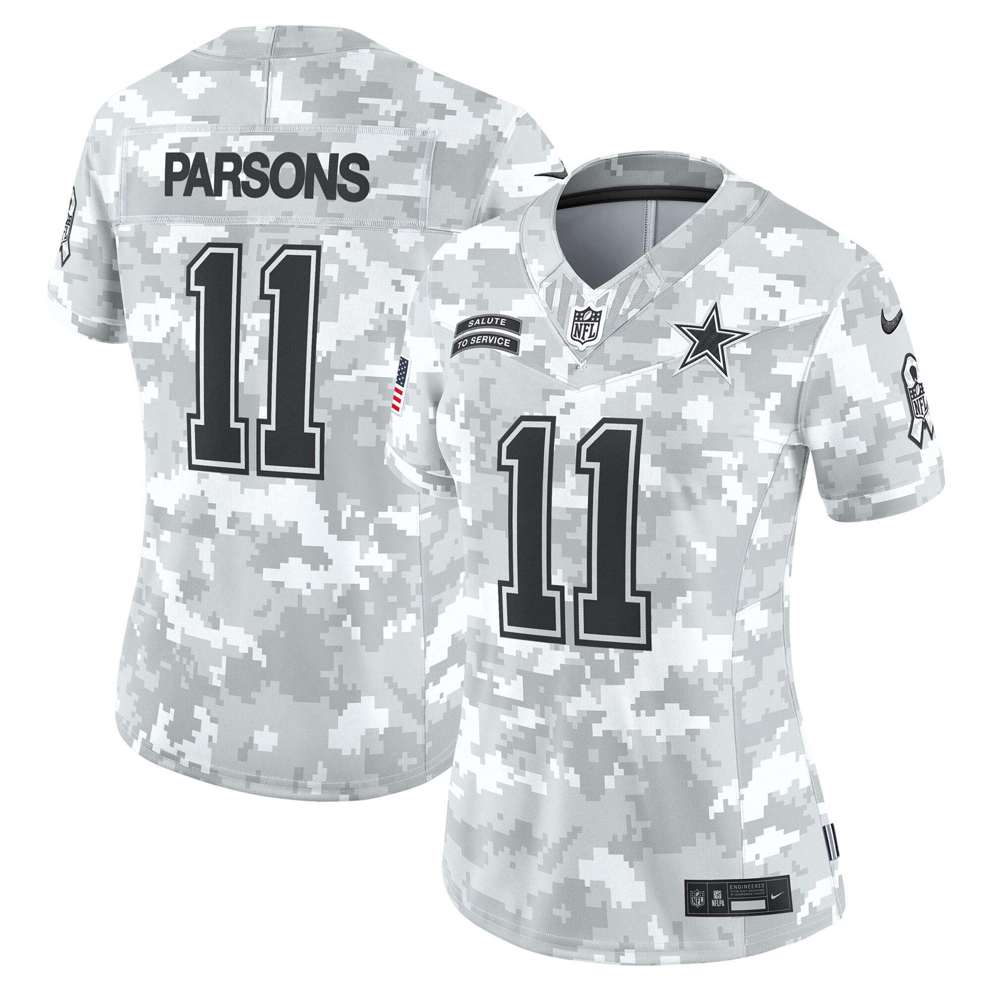 Dallas Cowboys Micah Parsons Arctic Camo 2024 Salute to Service Limited NFL Jersey Women's