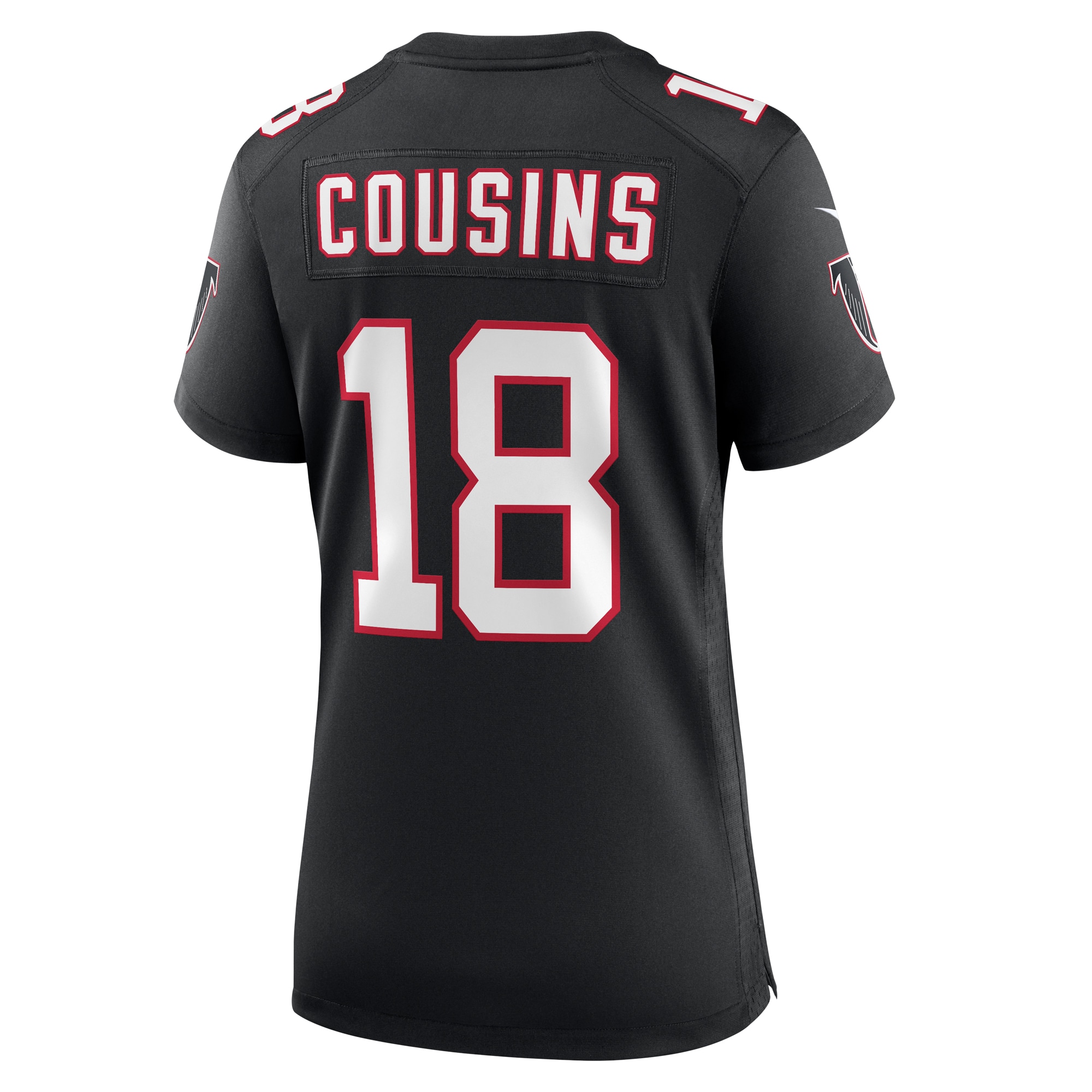 Atlanta Falcons Kirk Cousins Black Alternate Game NFL Jersey Women's