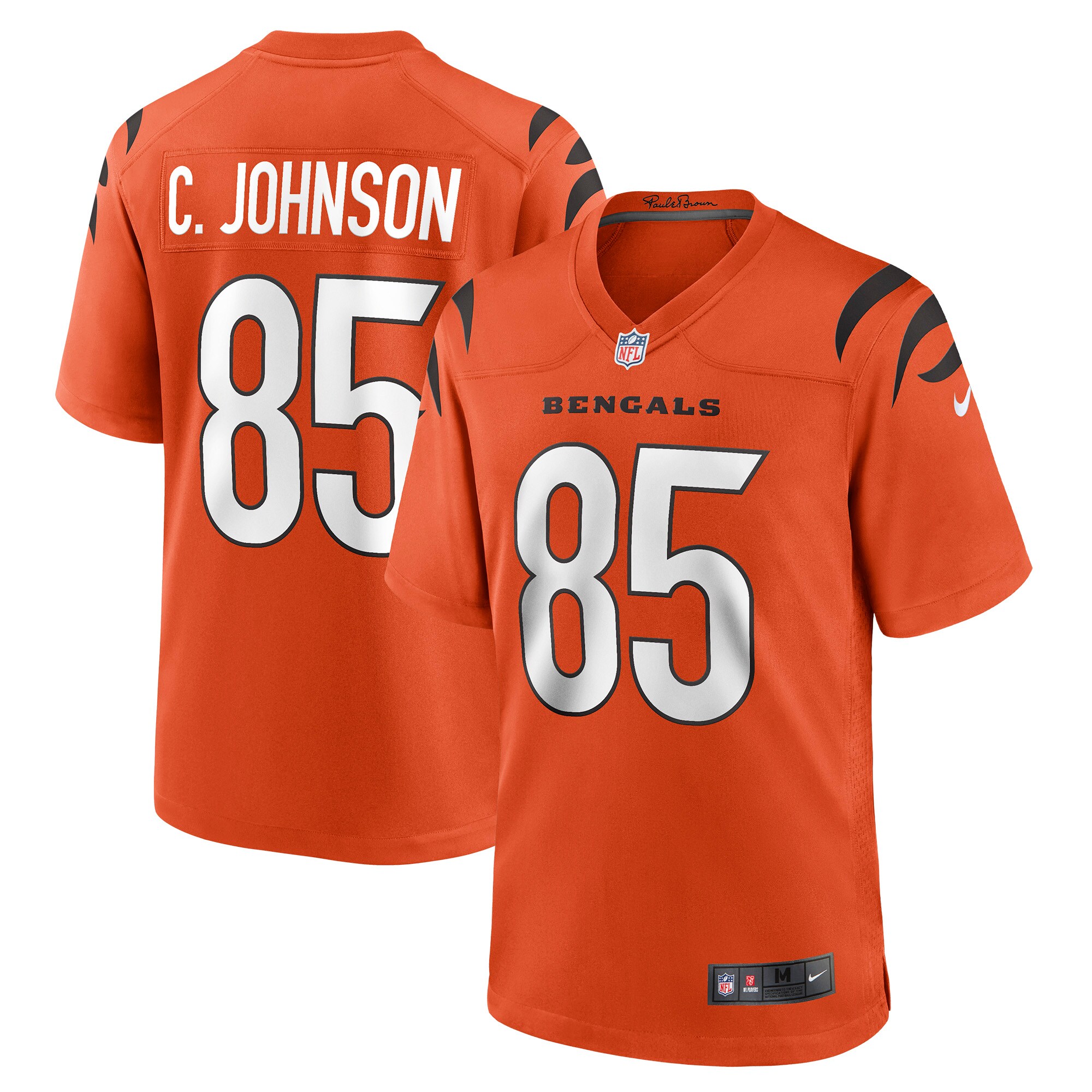 Cincinnati Bengals Chad Johnson Orange Retired Player Alternate Game NFL Jersey Men's